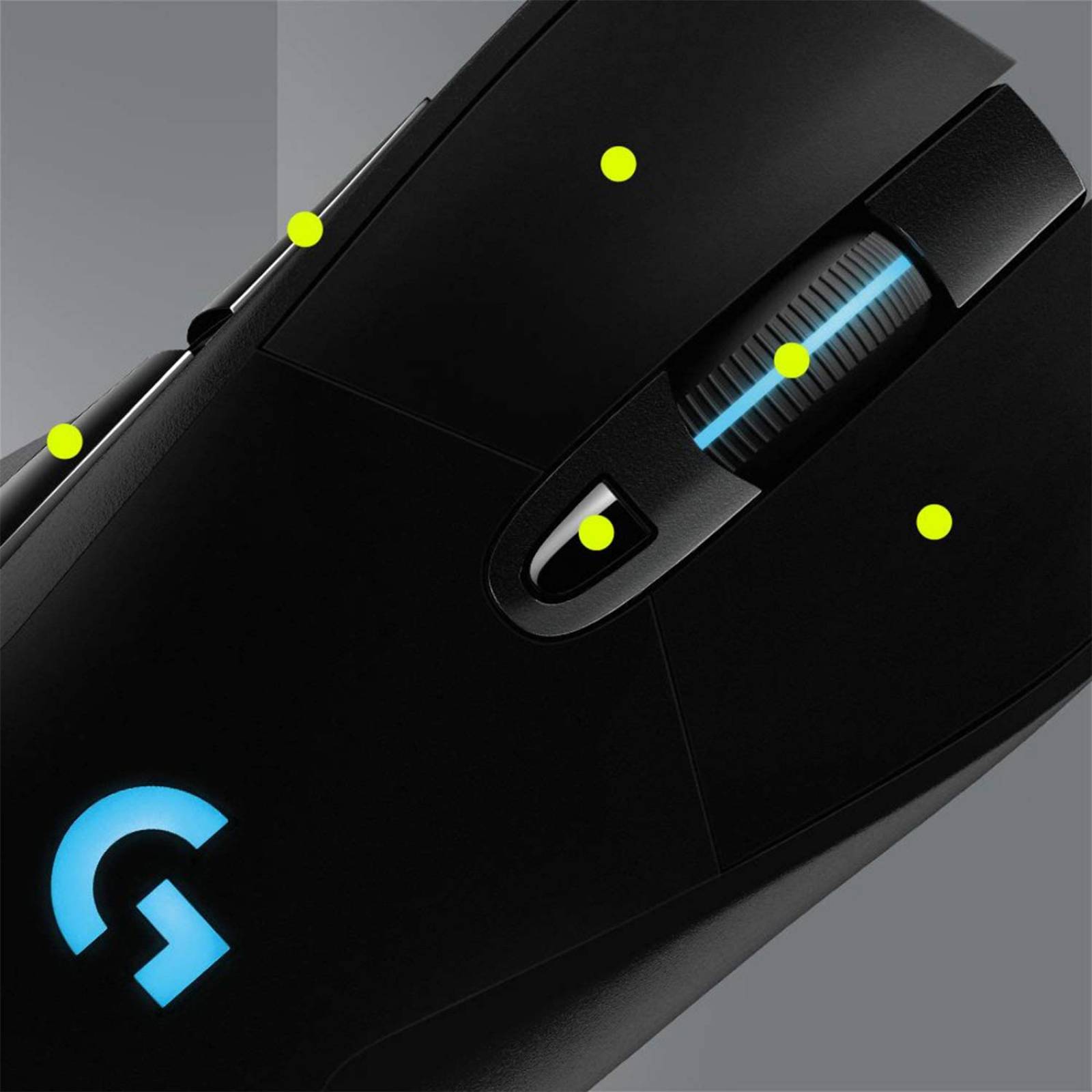 Mouse Gaming LOGITECH G703 LightSpeed USB, Juego, Óptico, 16000 DPI, Negro