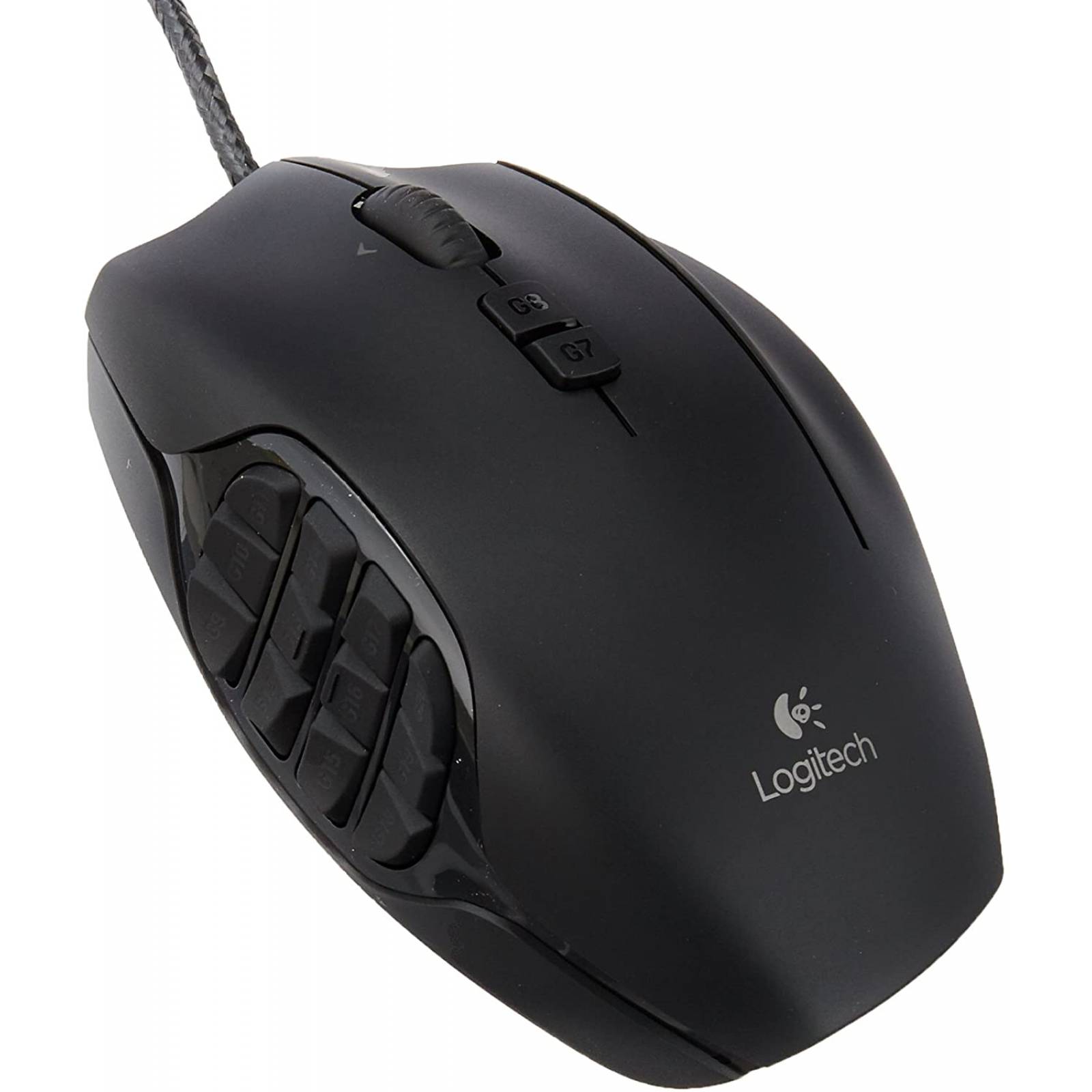 MOUSE LASER LOGITECH G600 GAMING 20 BOTONES 2008200 DPI, USB2.0 NEGRO, RETROILUMINACIÓN PROGRAMABLE