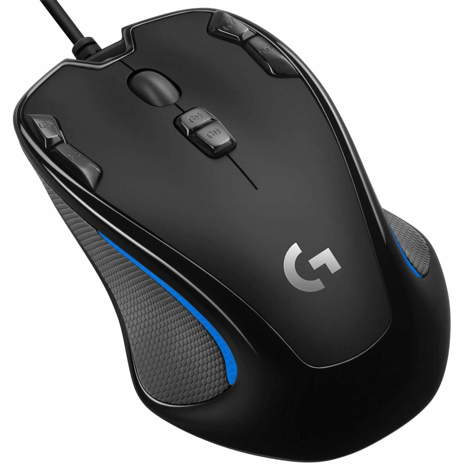 Mouse Optico Logitech G300s, 2502500dpi, 9 Botones Programables, 3 Perfiles De Memoria Integrada, Diseño Ambidiestro, negro