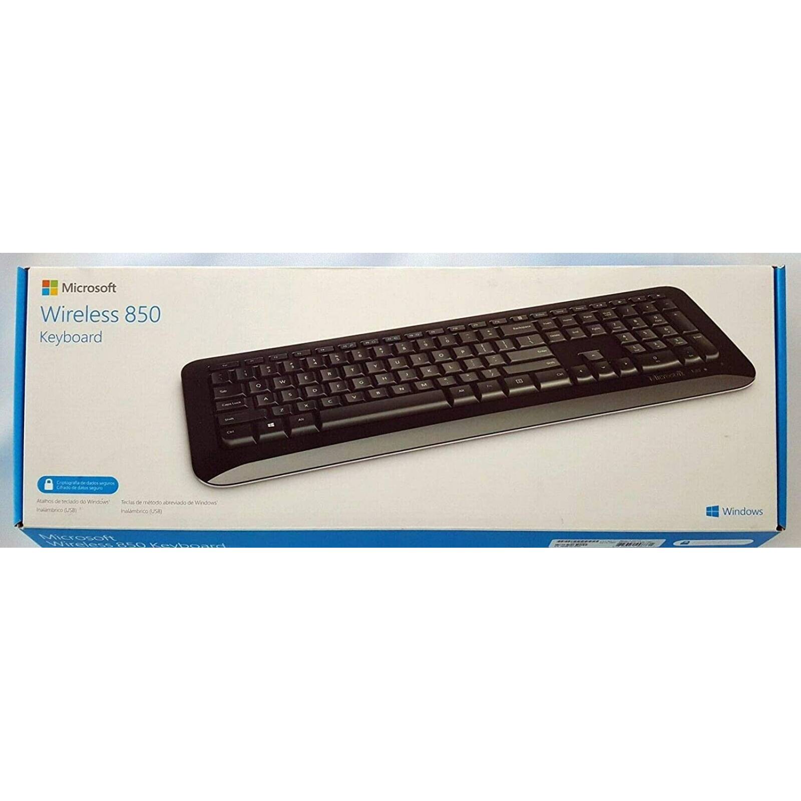 Teclado MICROSOFT Wireless Desktop 850  USB, Numérico, Negro