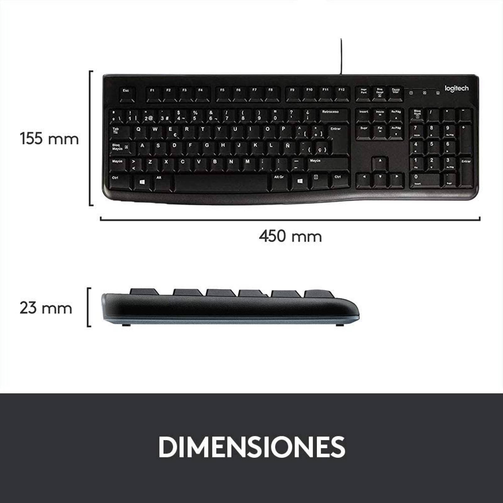 TECLADO LOGITECH K120 ESPAÑOL USB 2.0