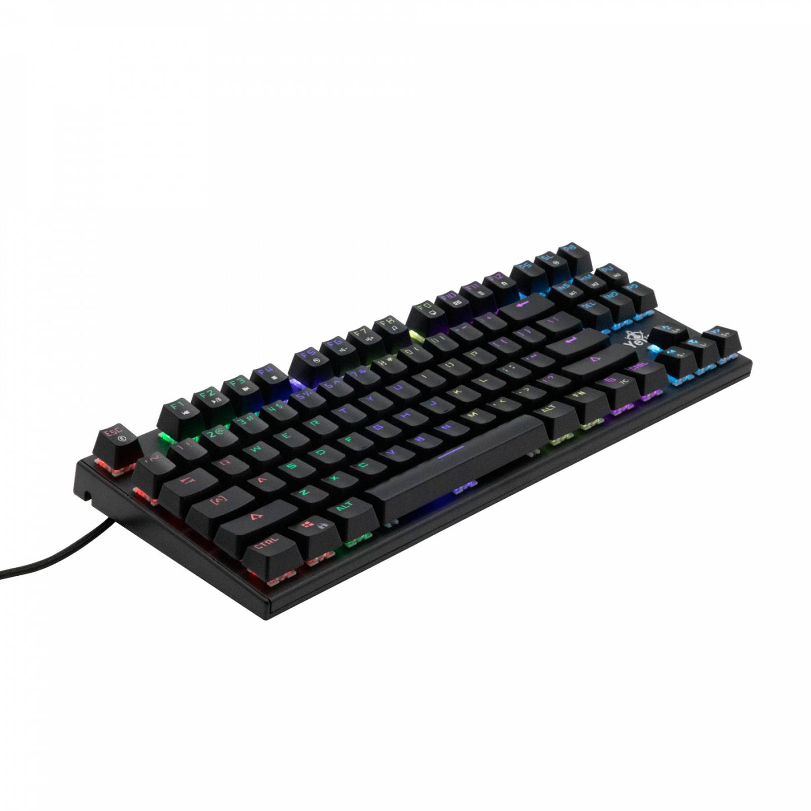 Teclado Gaming Yeyian Spark serie 2000, RGB, conexión USB, switch Rojo