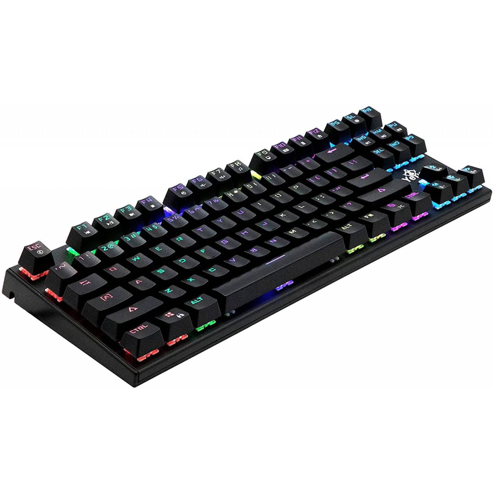 Teclado Gaming Yeyian Spark serie 2000, RGB, conexión USB, switch Rojo