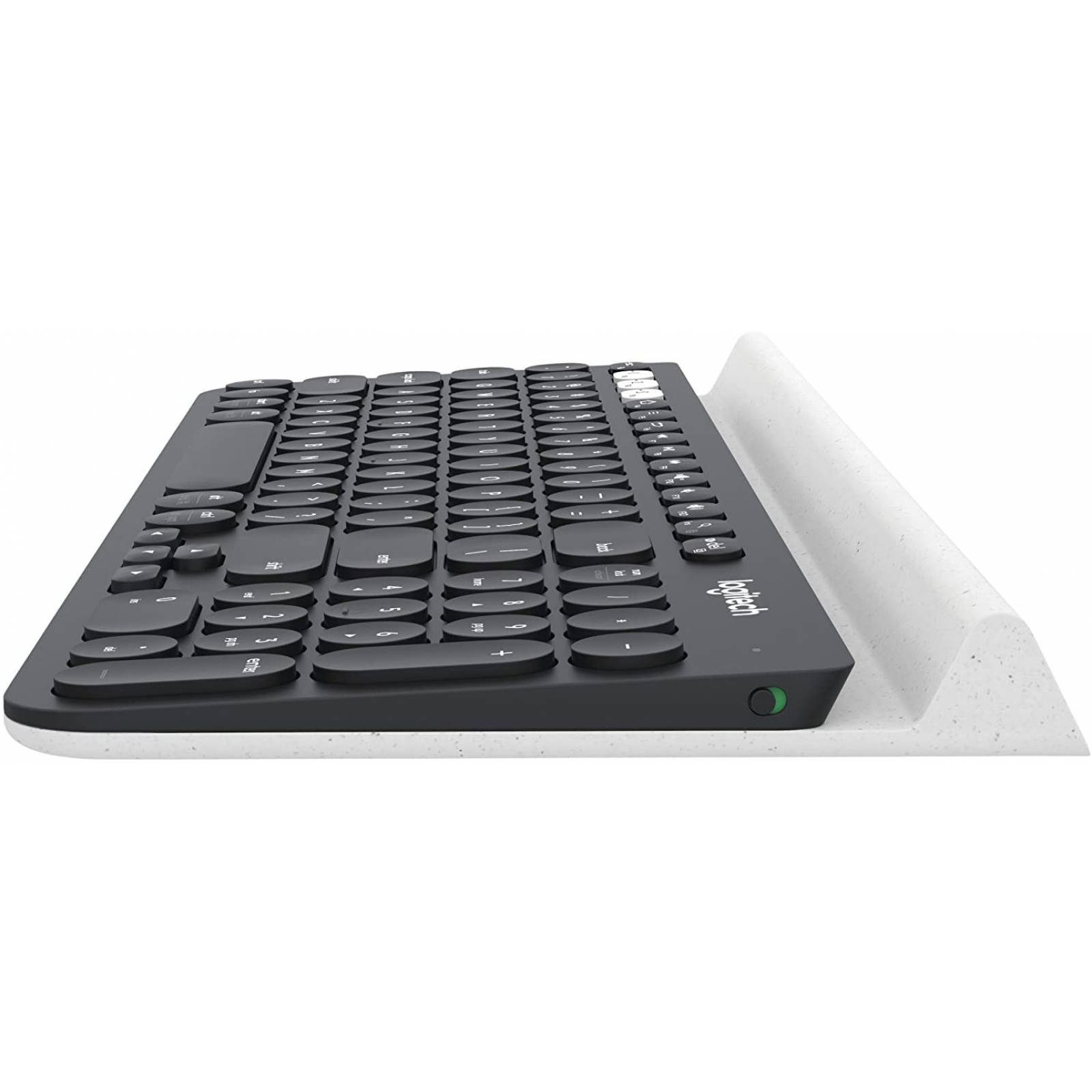 Teclado inalámbrico Logitech K780 920008026, Multidispositivo, Color Negro, soporta 3 dispositivos, base de goma integrada