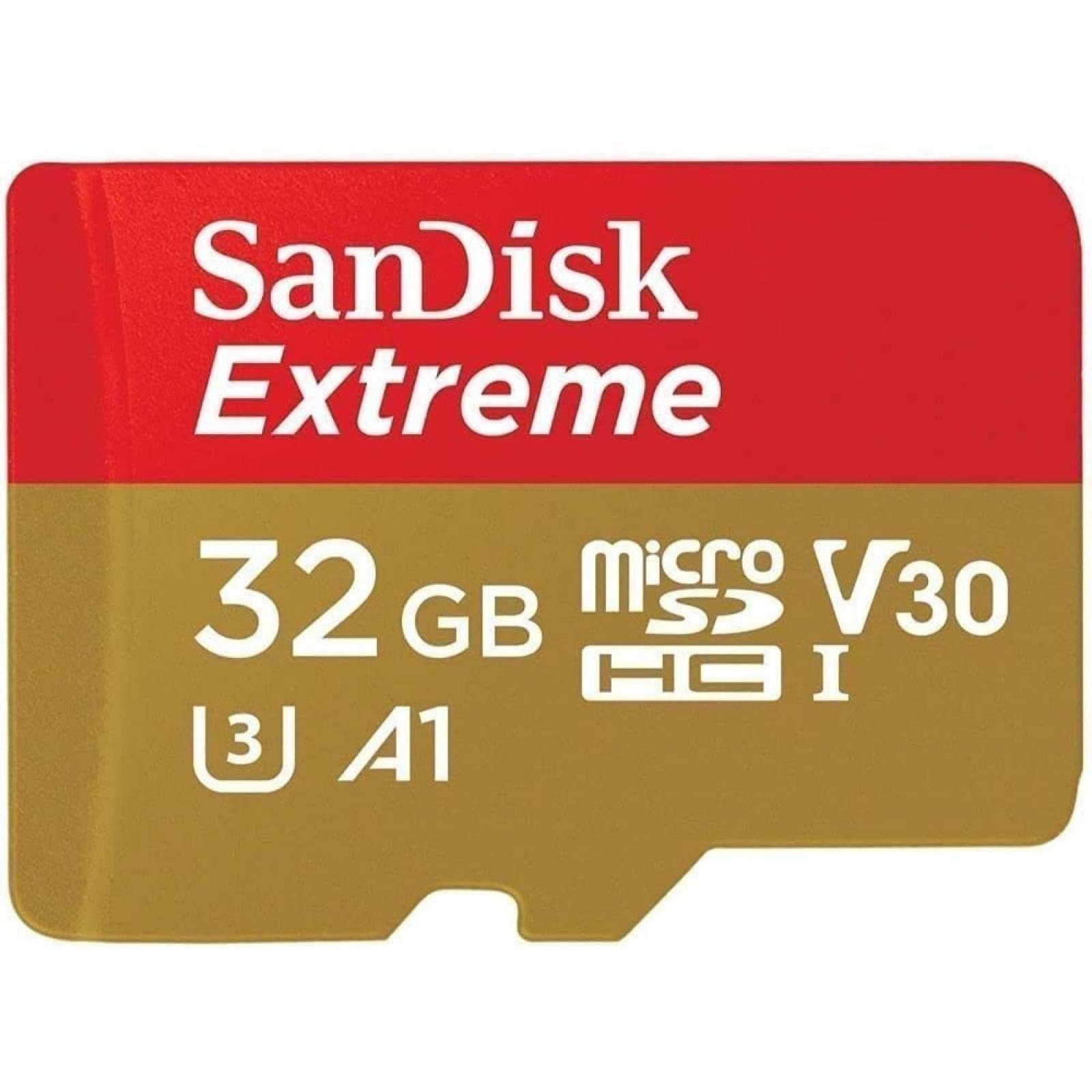 MEMORIA SANDISK MICRO SDHC EXTREME 32GB A1 V30 U3 SDSQXAF032GGN6MA