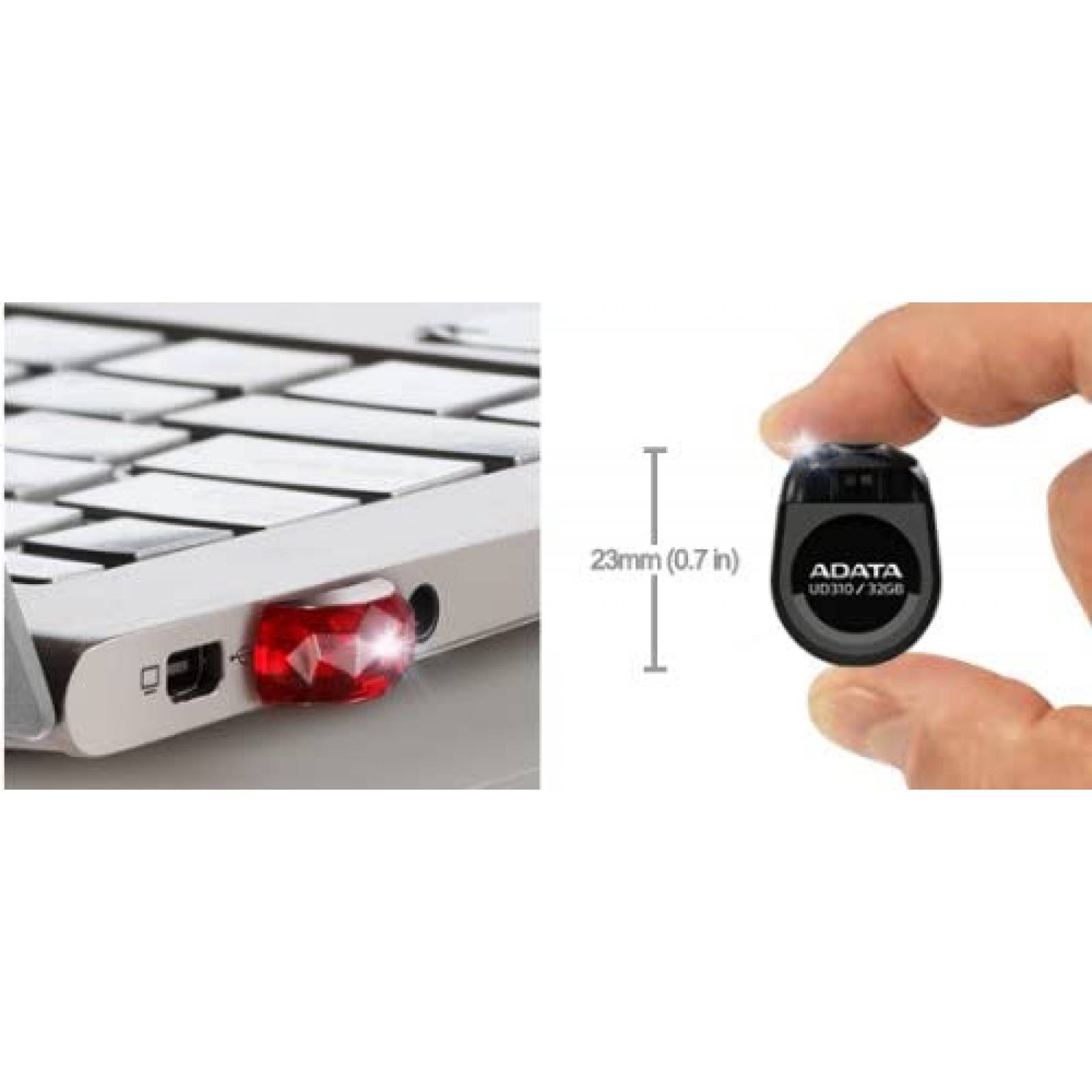 Memoria USB ADATA  32 GB, USB 2.0, Negro