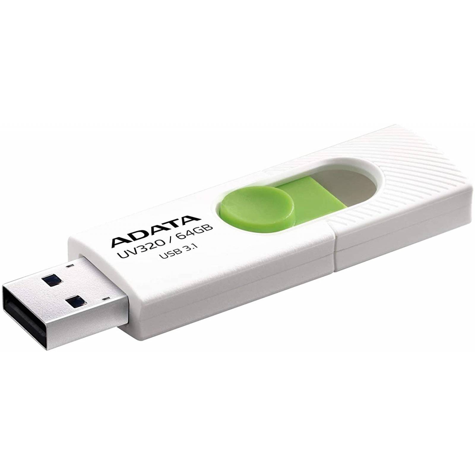 Memoria USB Adata UV320 64 GB 3.2 Color BlancoVerde
