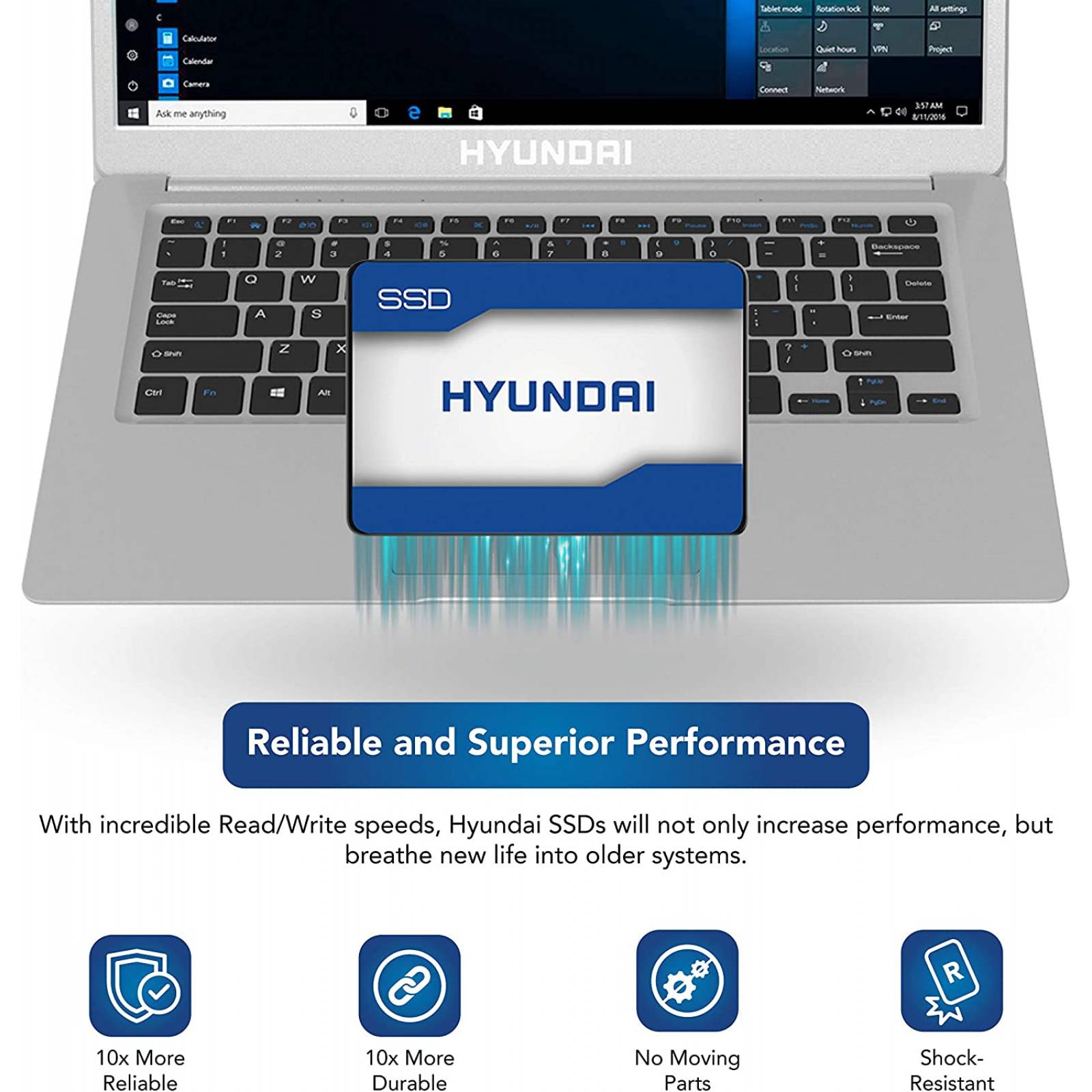 SSD HYUNDAI C2S3T/120G 120 GB Serial ATA III 521 MB/s 423 MB/s 6 Gbit/s