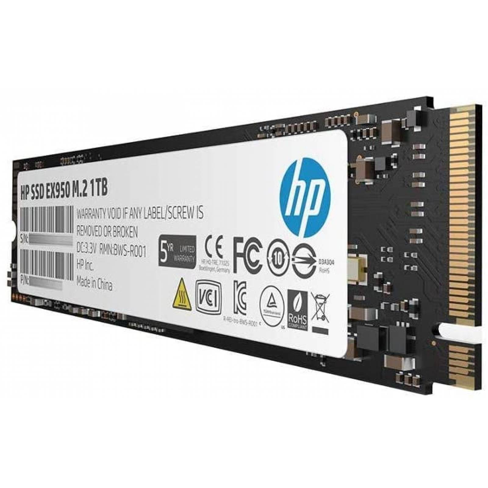 SSD HP EX950 5MS23AA#ABC 1 TB M.2 3500 MB/s 2900 MB/s para PC GAMING Laptop Ultrabook