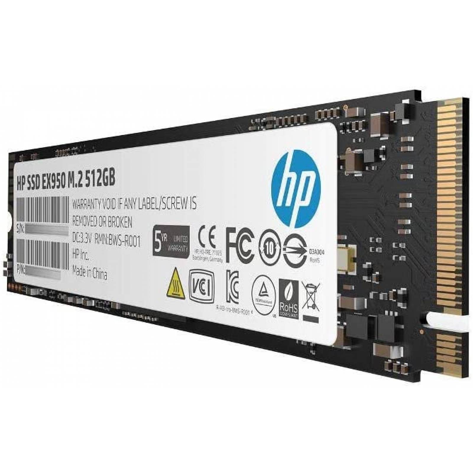 SSD HP EX950 5MS22AA#ABC 512 GB M.2 3500 MB/s 2250 MB/s para PC GAMING Laptop Ultrabook