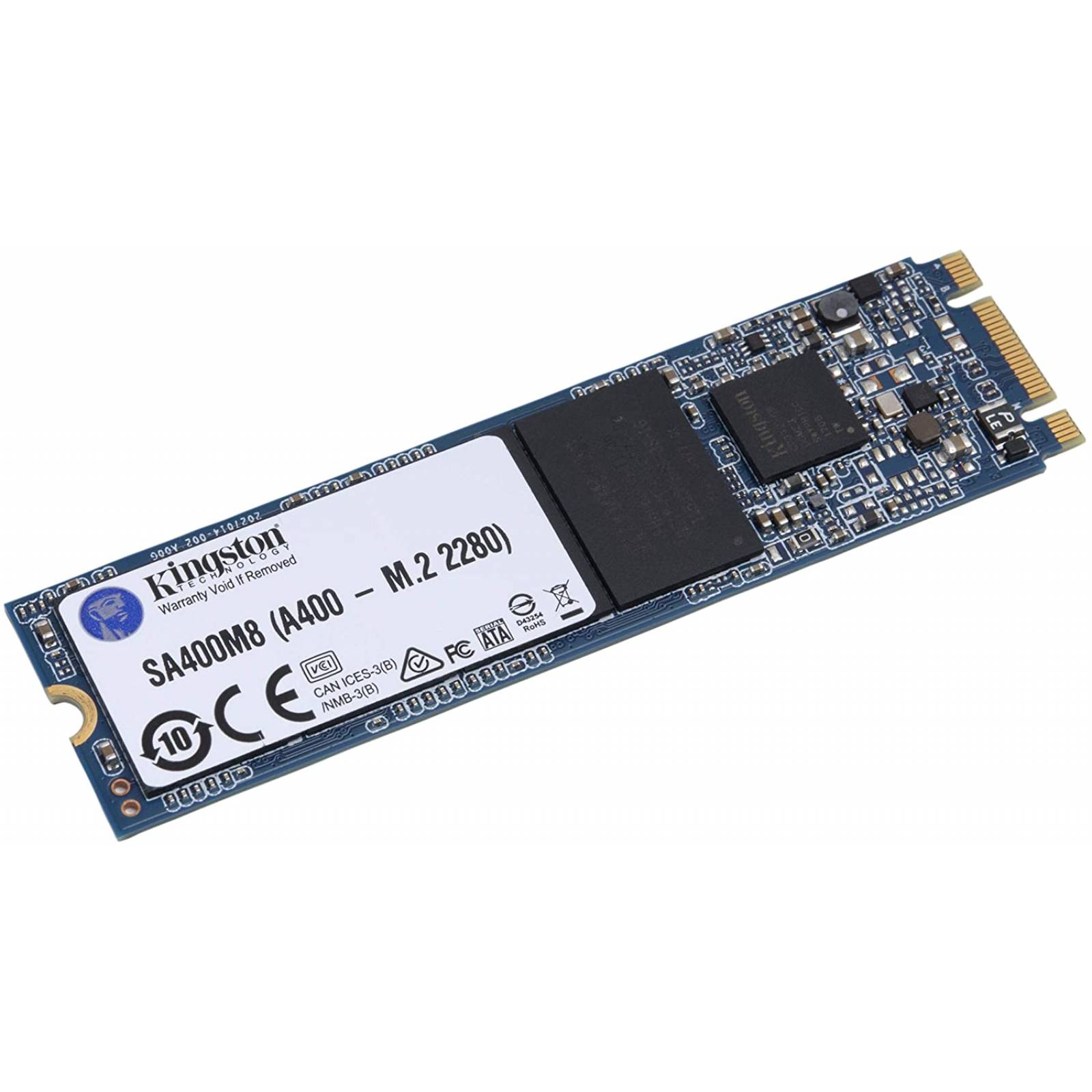 Unidad de estado solido SSD Kingston A400 480GB M.2 Sata 6Gbit/s Lectura 500 MB/s Escritura 450 MB/s SA400M8/480G