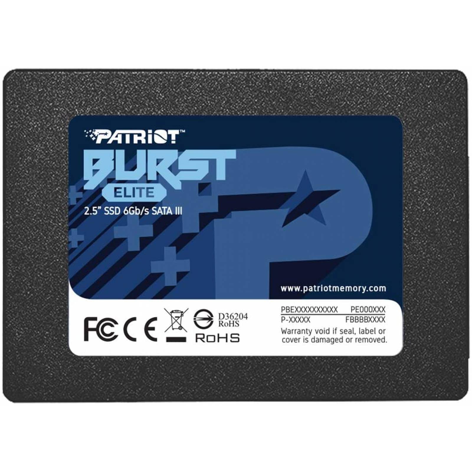 UNIDAD SSD PATRIOT BURST ELITE 240GB SATA III 2.5" PBE240GS25SSDR