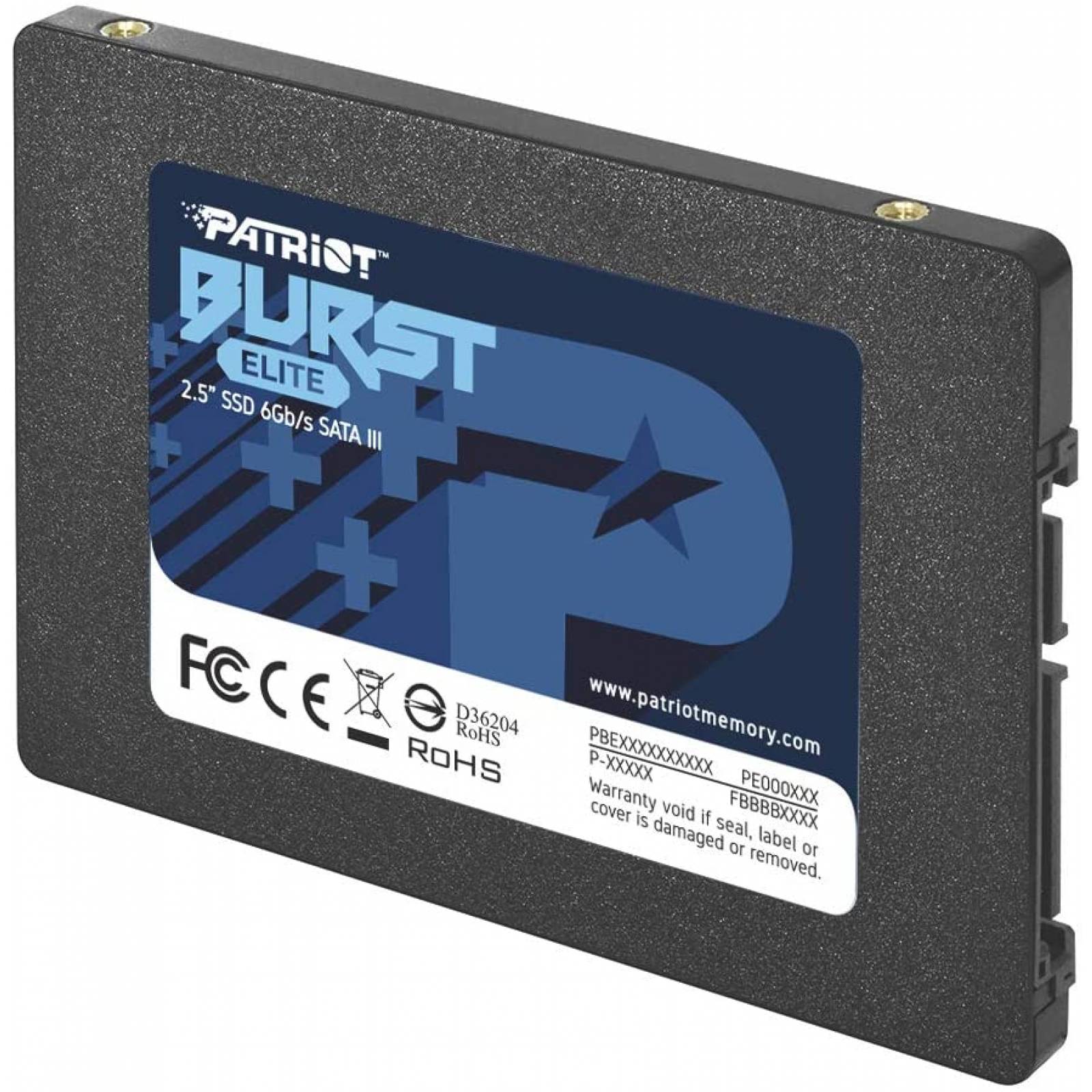 UNIDAD SSD PATRIOT BURST ELITE 240GB SATA III 2.5" PBE240GS25SSDR
