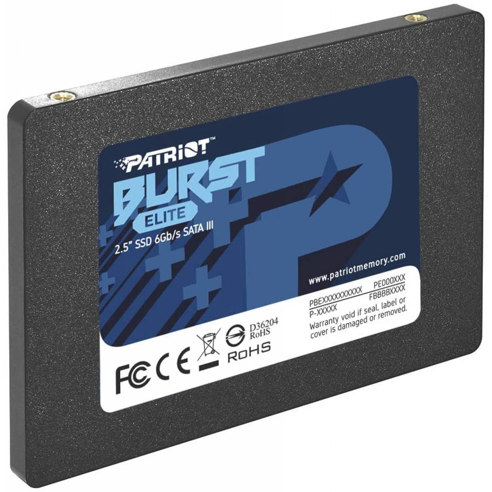UNIDAD SSD PATRIOT BURST ELITE 240GB SATA III 2.5" PBE240GS25SSDR