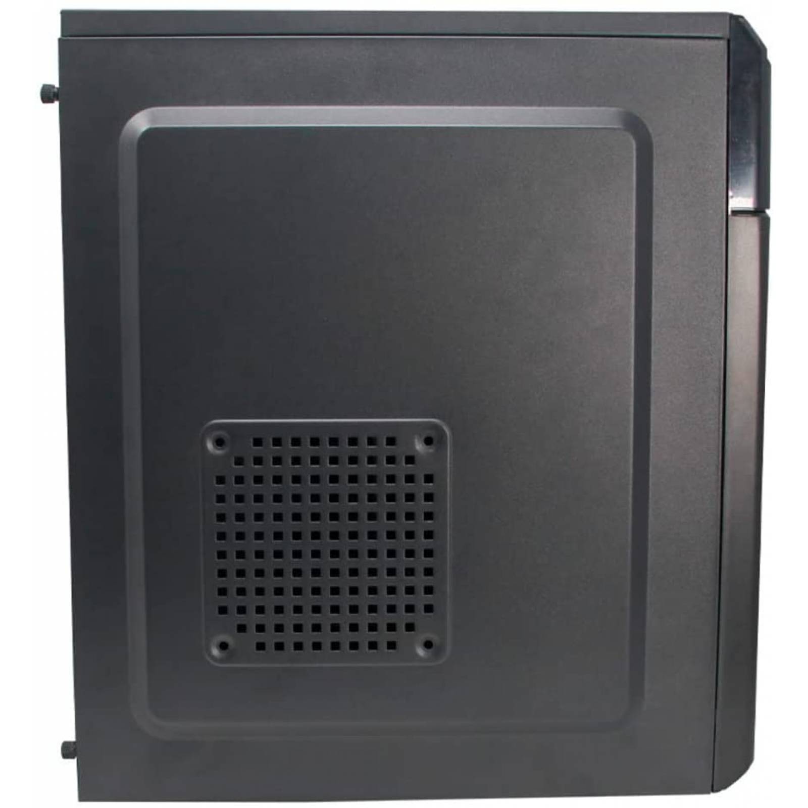 GABINETE MEDIA TORRE QUARONI FORMATO ATX/ MICRO ATX /MINI ITX/ USB 2.0 FUENTE DE PODER INCLUIDA 500W COLOR NEGRO ACABADO CEPILLADO