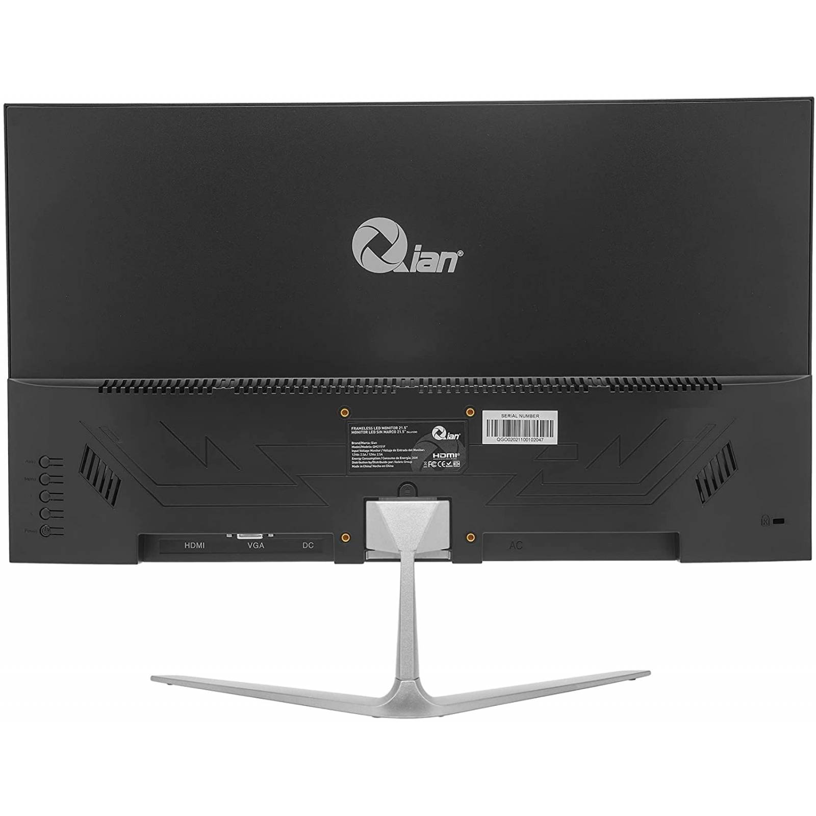 MONITOR QIAN QM2151F 21.5" LED FRAMELESS FULLHD VGA HDMI S/MARCO