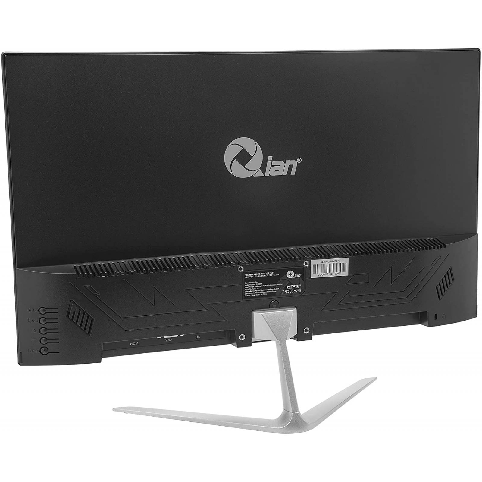 MONITOR QIAN QM2382F 23.8" LED FRAMELESS FULL HD VGA HDMI S/MARCO