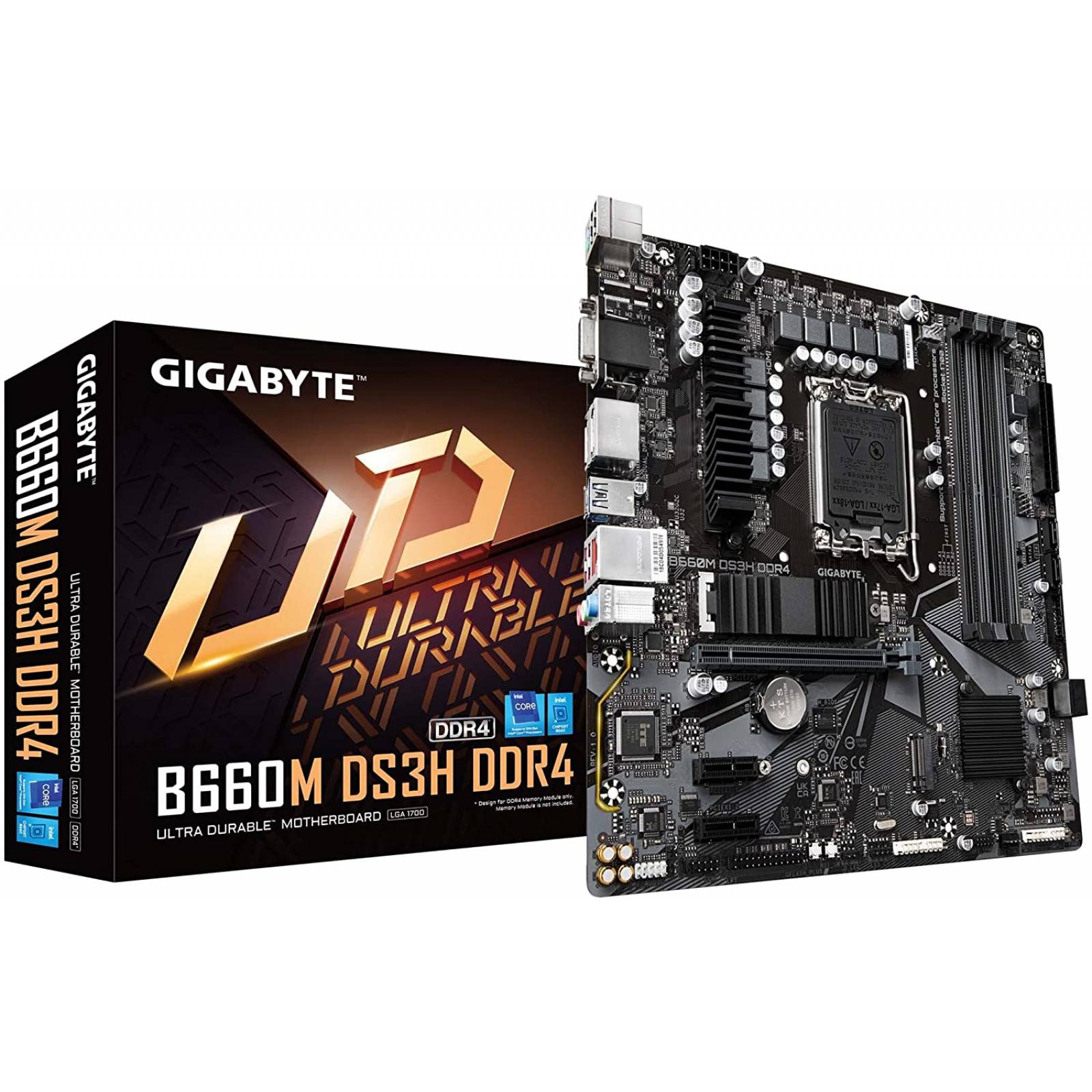 Motherboard GIGABYTE B660M DS3H DDR4 DDR4 Intel LGA1700 ATX