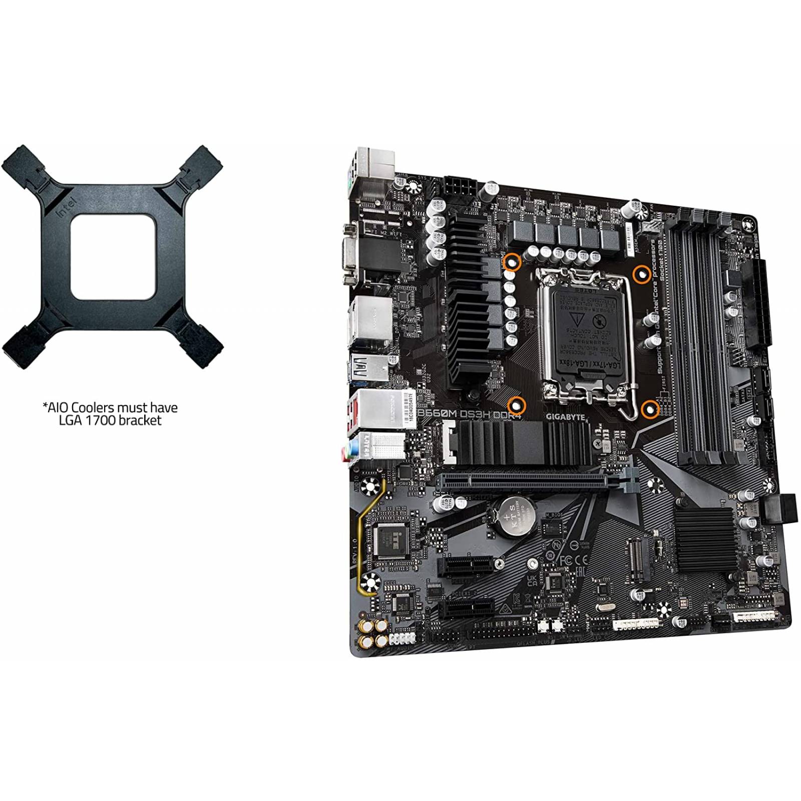 Motherboard GIGABYTE B660M DS3H DDR4 DDR4 Intel LGA1700 ATX