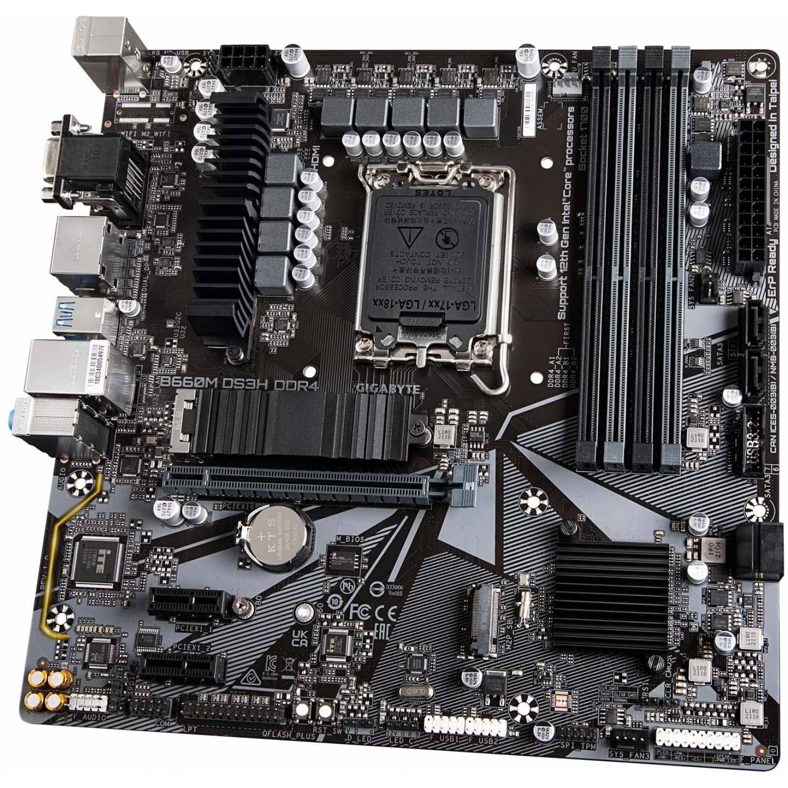 Motherboard GIGABYTE B660M DS3H DDR4 DDR4 Intel LGA1700 ATX
