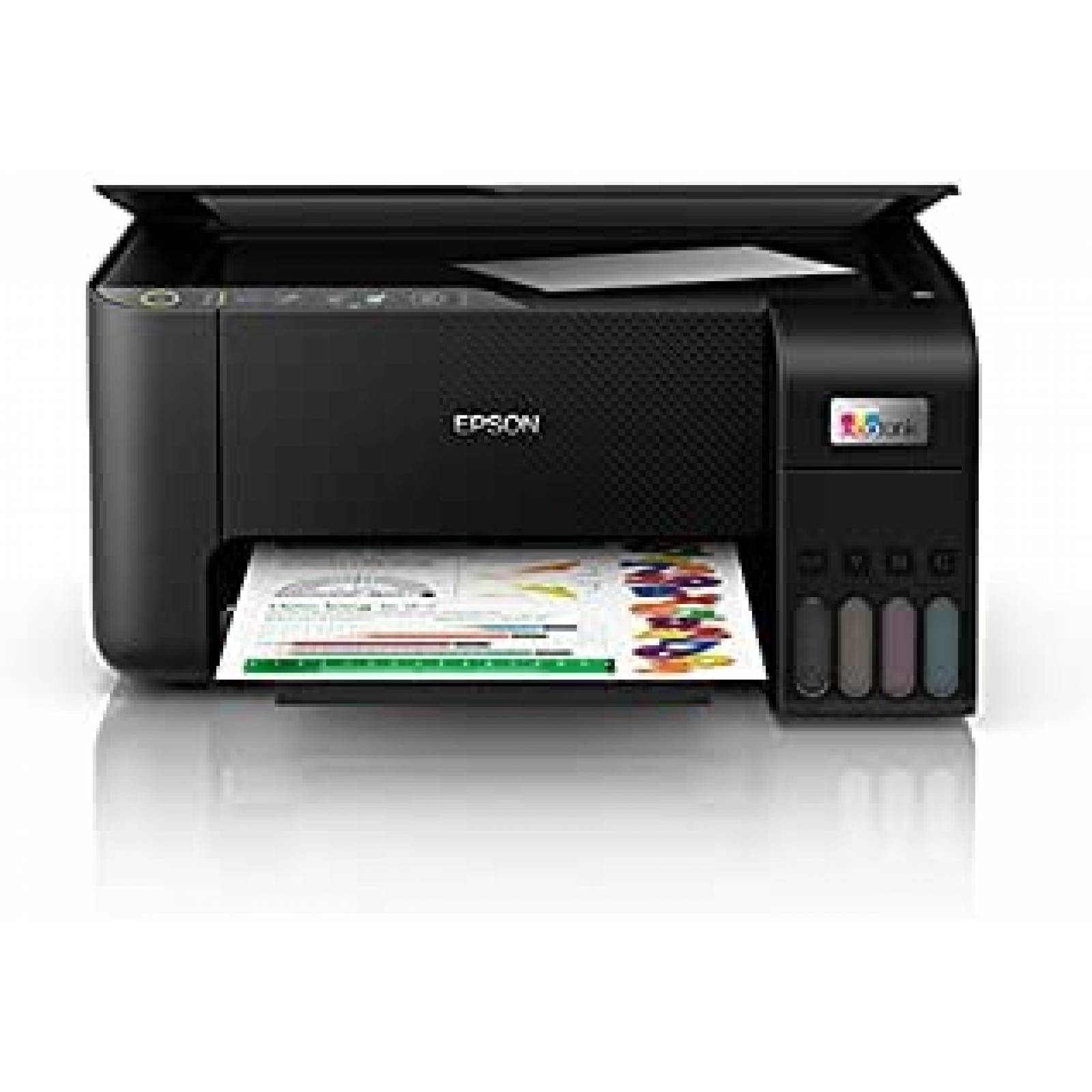 Impresora Multifuncional Epson EcoTank L3250, WiFi, imprime, copia, escanea, negro 33 ppm, color 15 ppm, alimentacion 100 hojas, consumibles 544