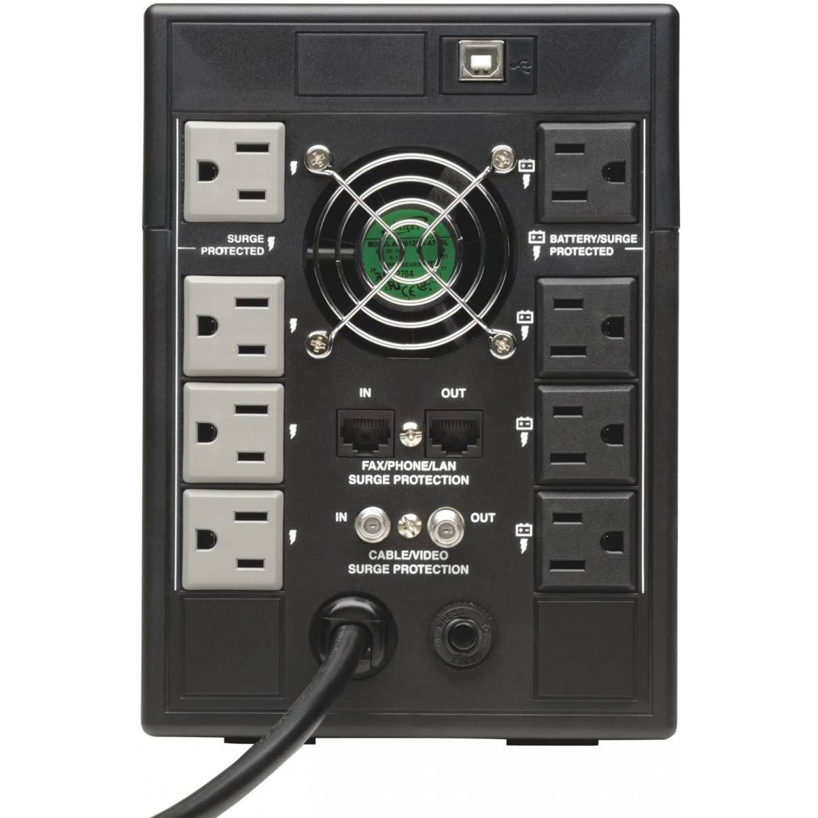 No-Break TRIPP-LITE - 1300 VA, 720 W, 6, 3 h, Negro, Hogar y Oficina