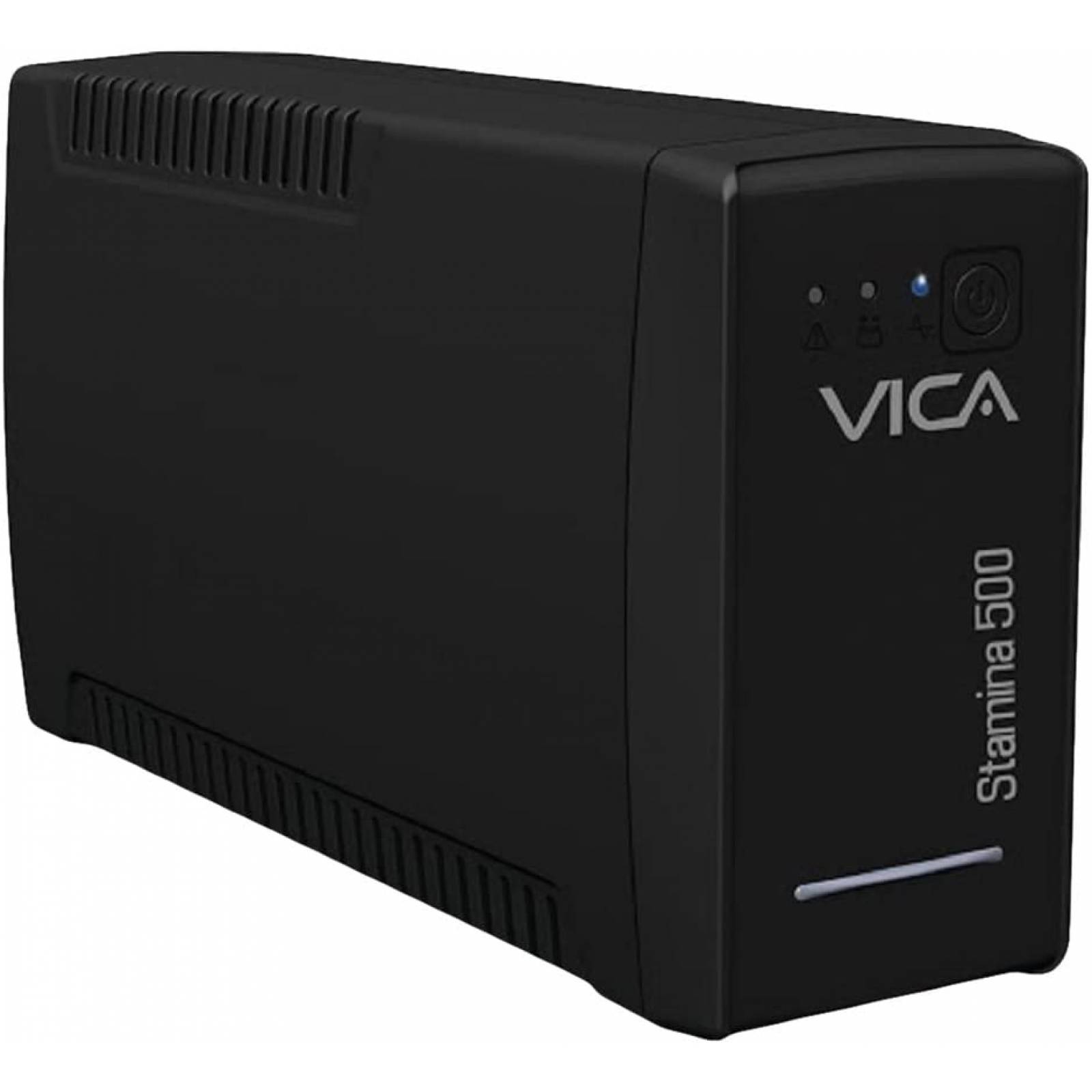 No-Break VICA STAMINA 500 - 500 VA, 300 W, Negro, Hogar y Oficina