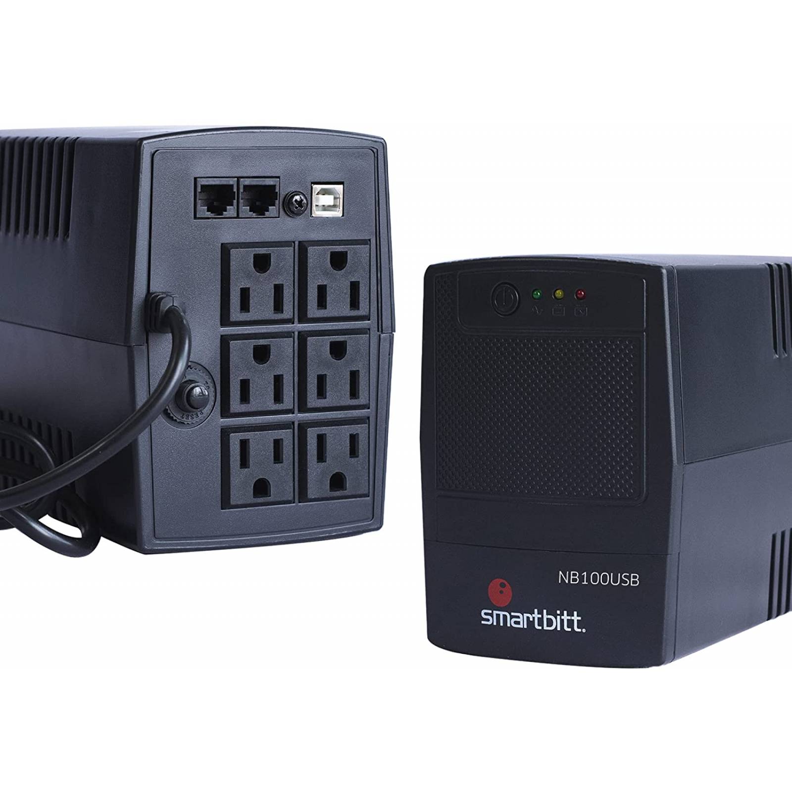 No-break SMARTBITT SBNB1000 - 1000 VA, 500 W, Negro, Hogar y Oficina