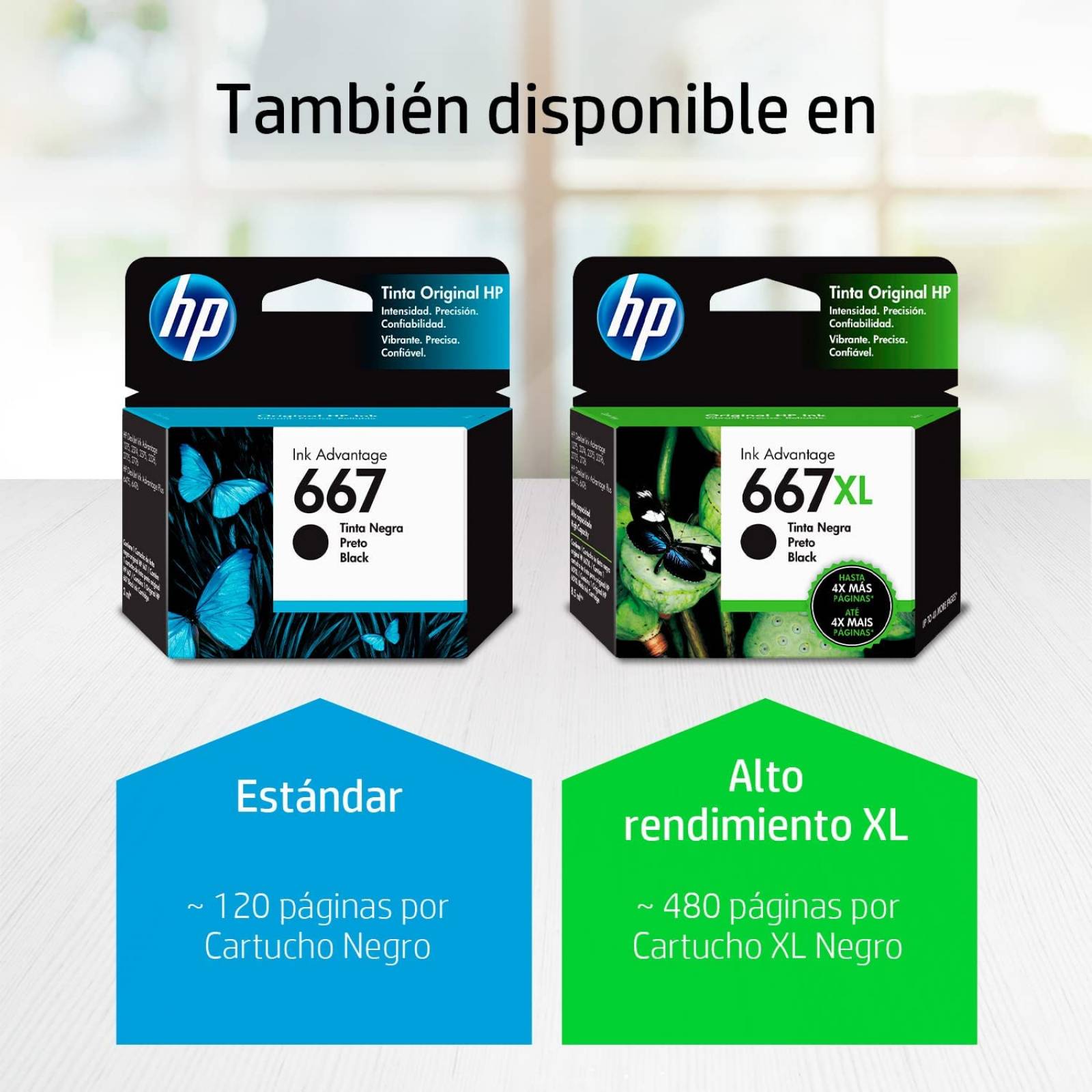 CARTUCHO DE TINTA HP MOD 667 NEGRO DESKJET 1275, 2375, 237, 2776, 6475, 6476, 3YM79AL