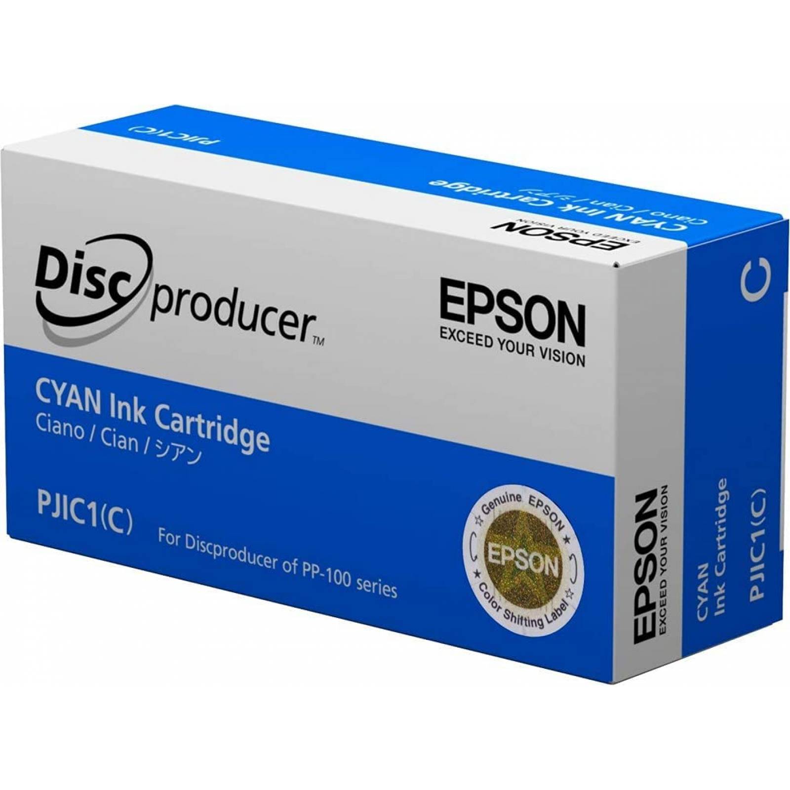 Cartucho EPSON C13S020447 - Cian, Epson, Inyección de tinta, Caja