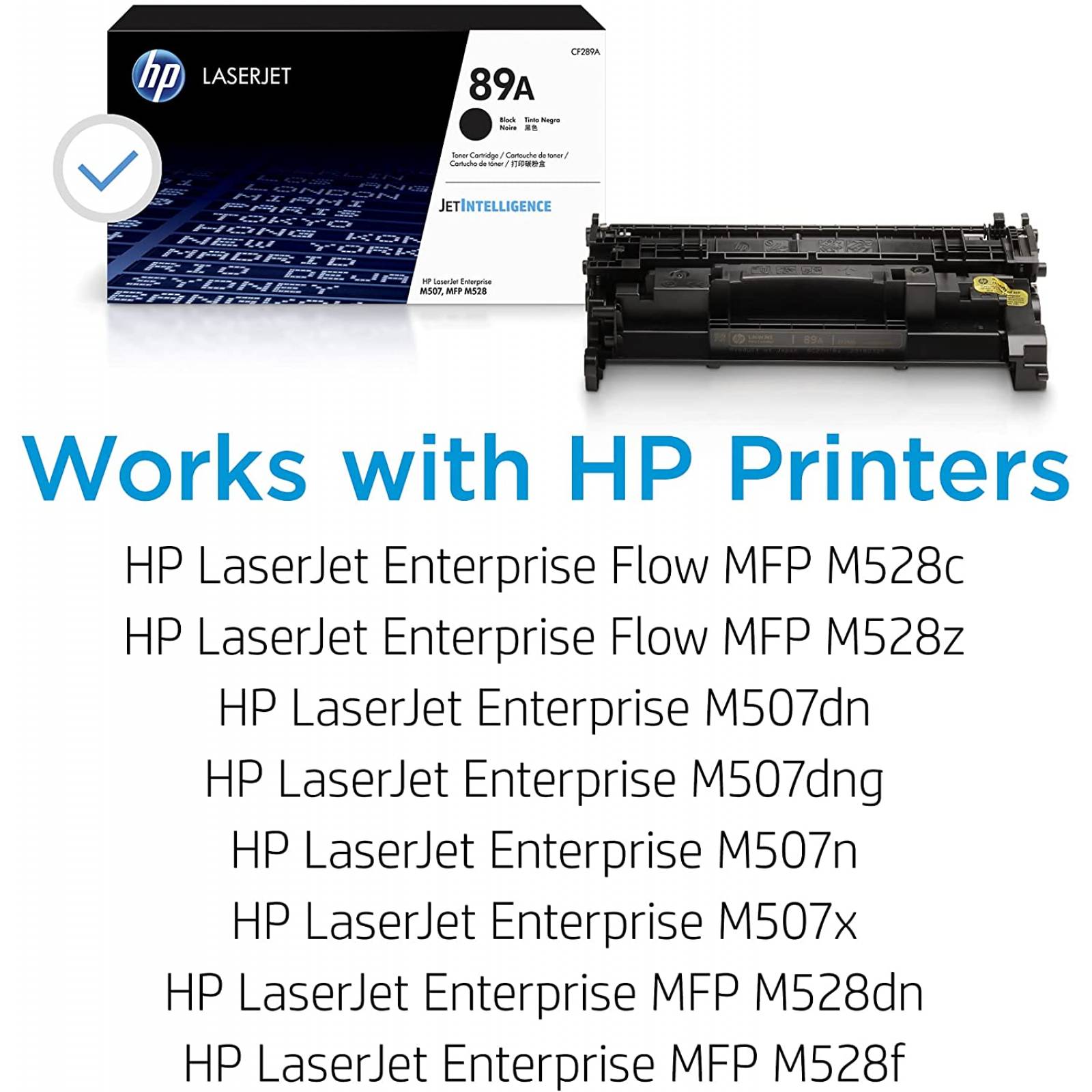 CARTUCHO ORIGINAL DE TONER NEGRO HP 89A LASERJET (CF289A)