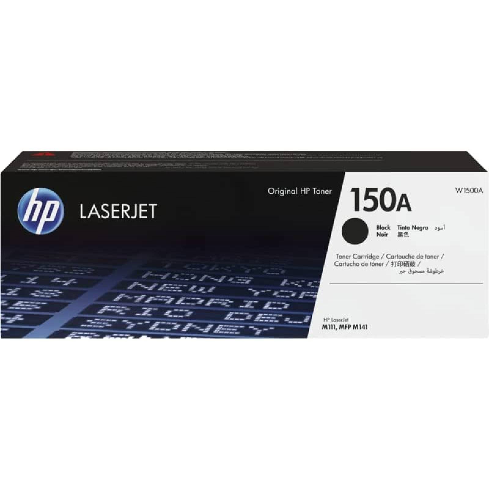 Cartucho Toner HP 150A - Negro, HP LaserJet M111, MFP M141, Cartucho