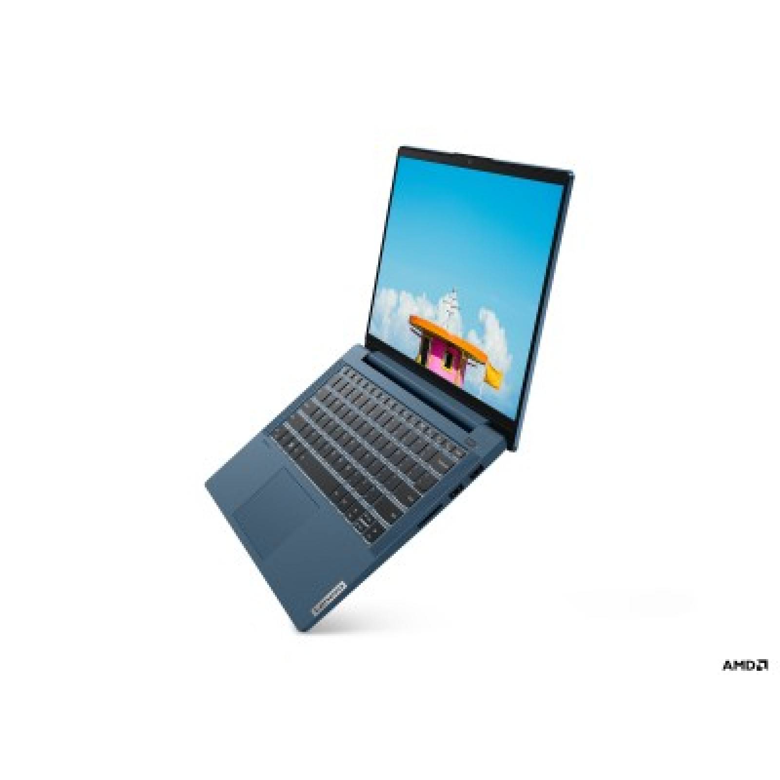 Laptop Lenovo Ideapad 5-14ARE05 14" AMD R3 4300U Disco duro 256 GB SSD Ram 8 GB Windows 10 Home Color Verde Azulado