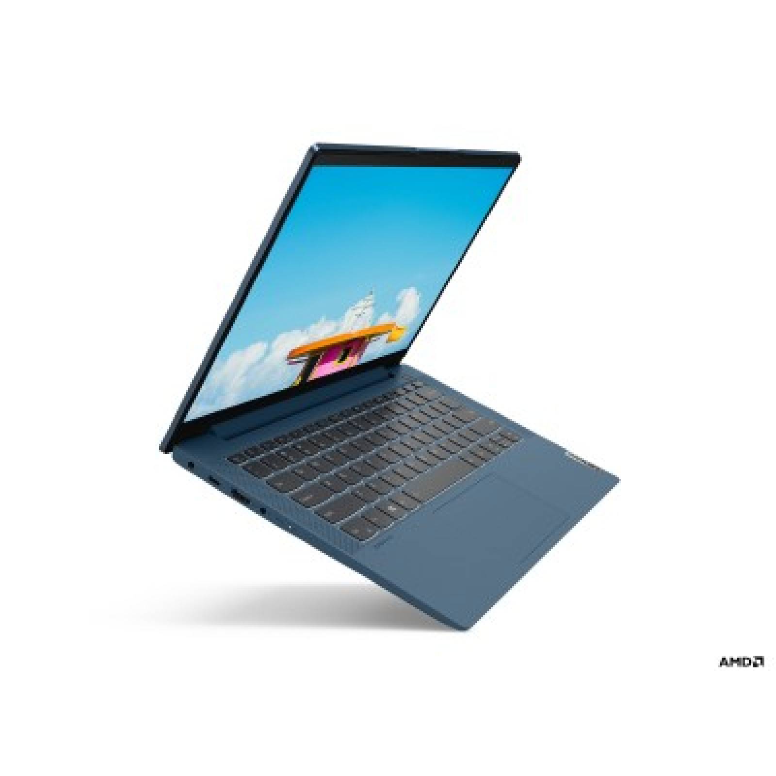 Laptop Lenovo Ideapad 5-14ARE05 14" AMD R3 4300U Disco duro 256 GB SSD Ram 8 GB Windows 10 Home Color Verde Azulado