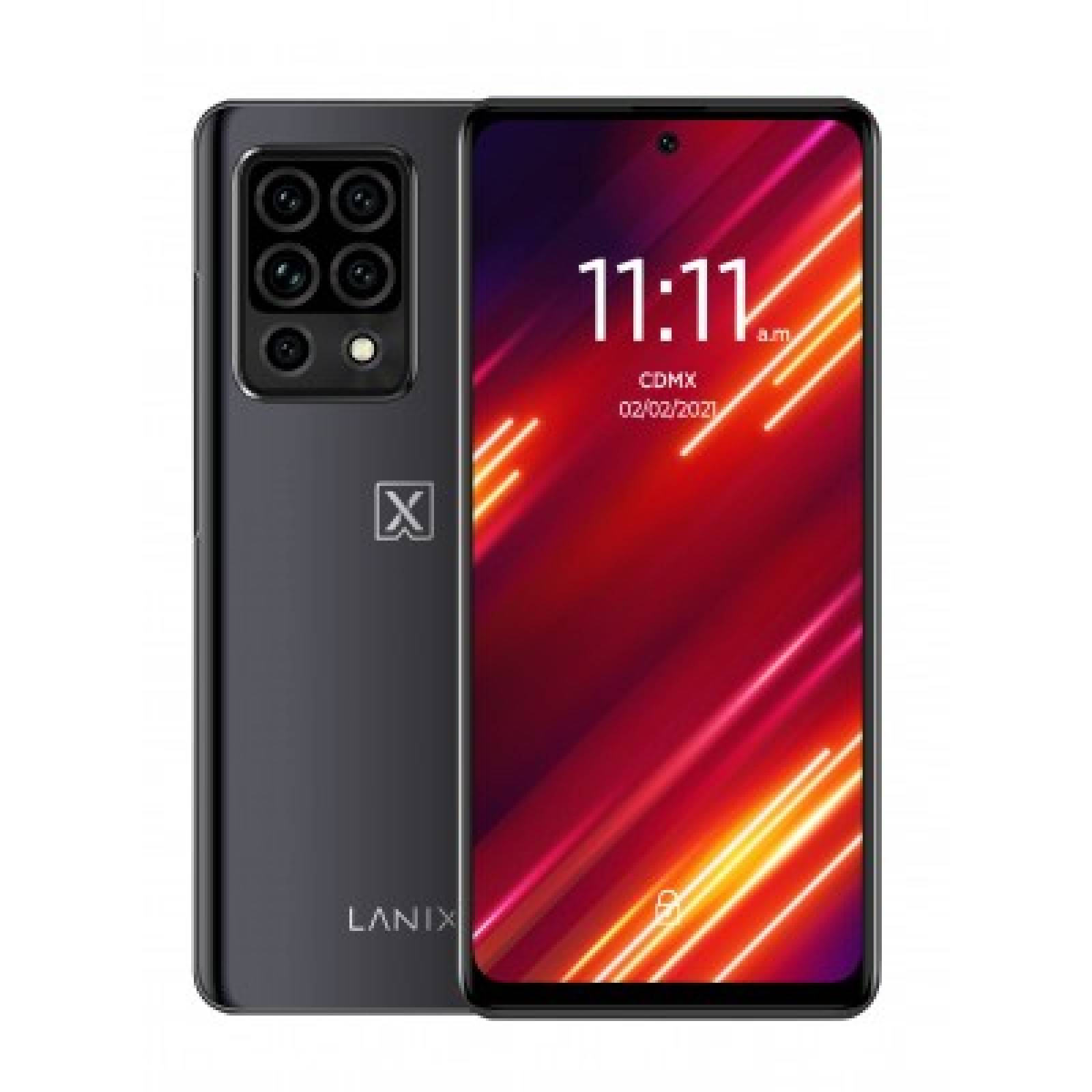 Celular  LANIX Alpha 9V - 6.67 Pulgadas, MediaTek Helio G95 / MT6785V/CC Octa-Core, 8GB, Negro, AndroidTM 11 GO Edition