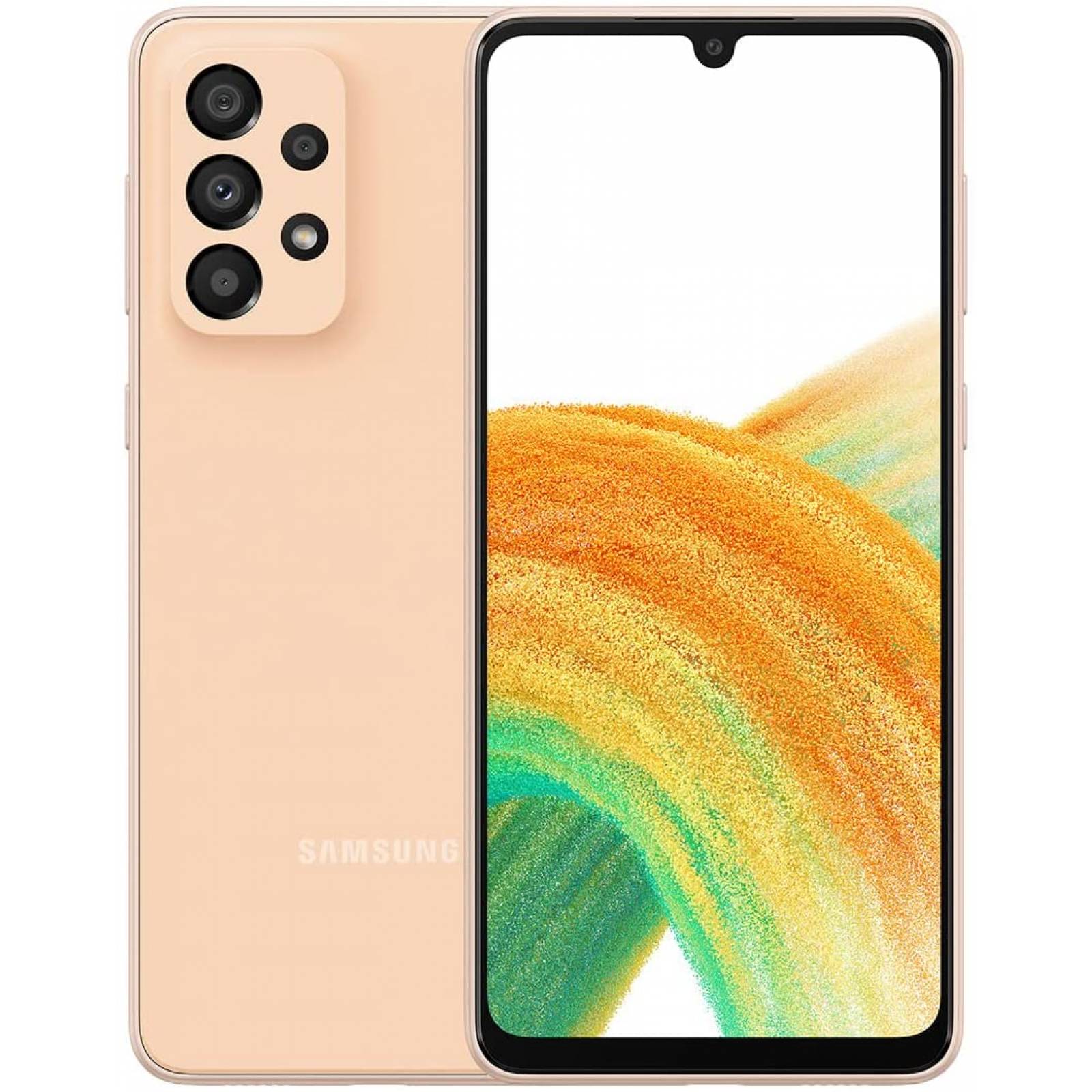 Smartphone Samsung Galaxy A33 5G 6.4" 128GB/6GB Camara 48MP+8MP+5MP+2MP/13MP Octacore Android 11 Color Naranja