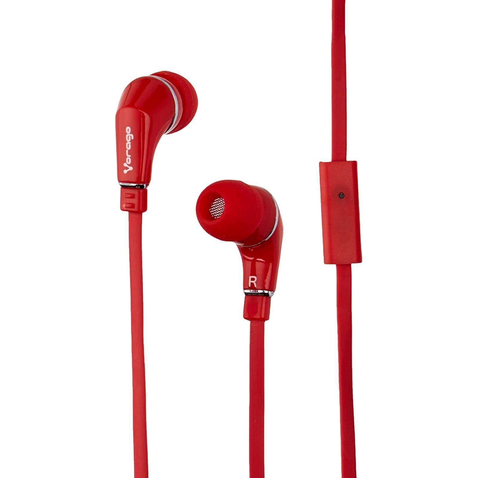 AUDIFONOS VORAGO EP-103 ROJO 3.5MM