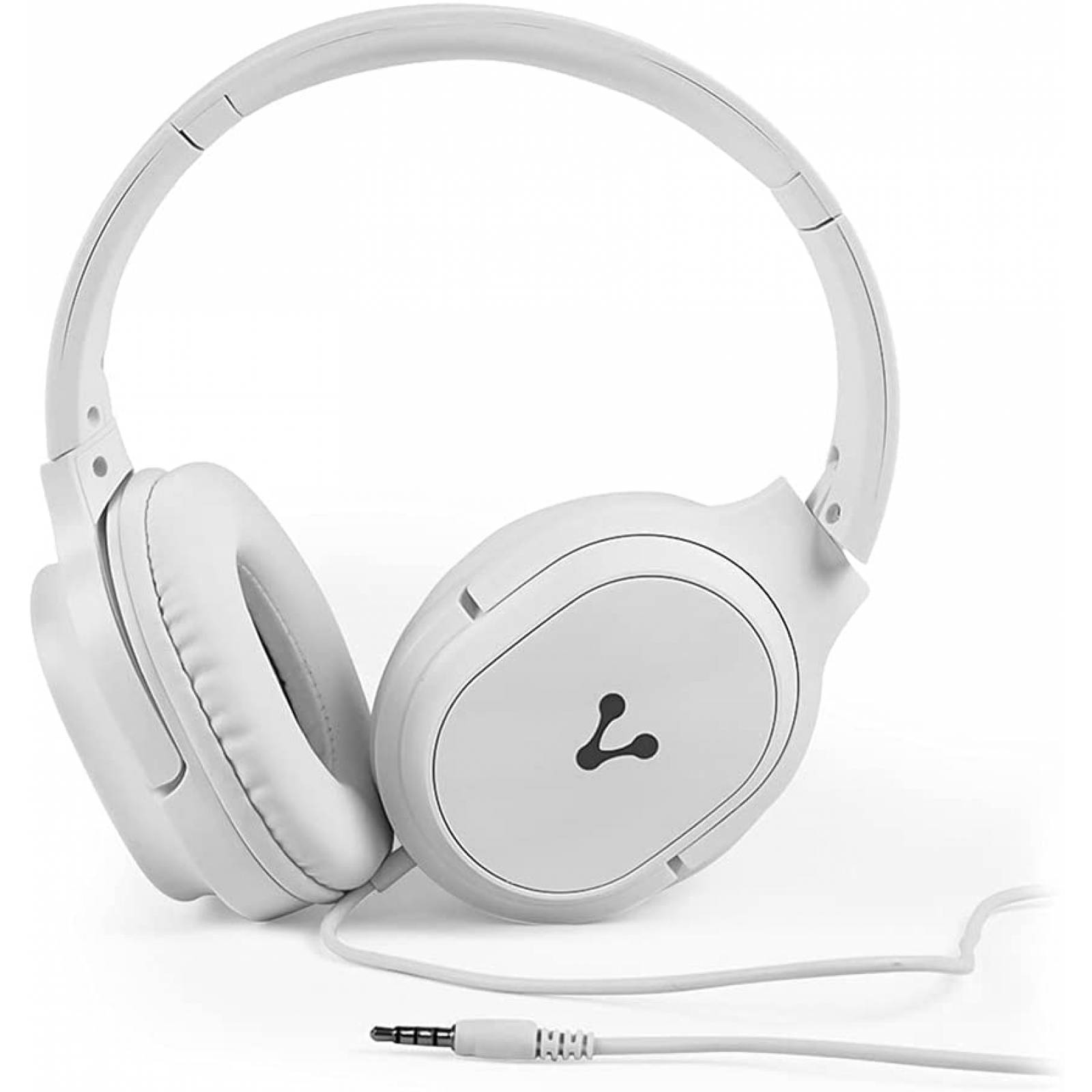 DIADEMA ALTA FIDELIDAD CON MIC VORAGO HP-301 (UN SOLO JACK 3.5) BLANCA