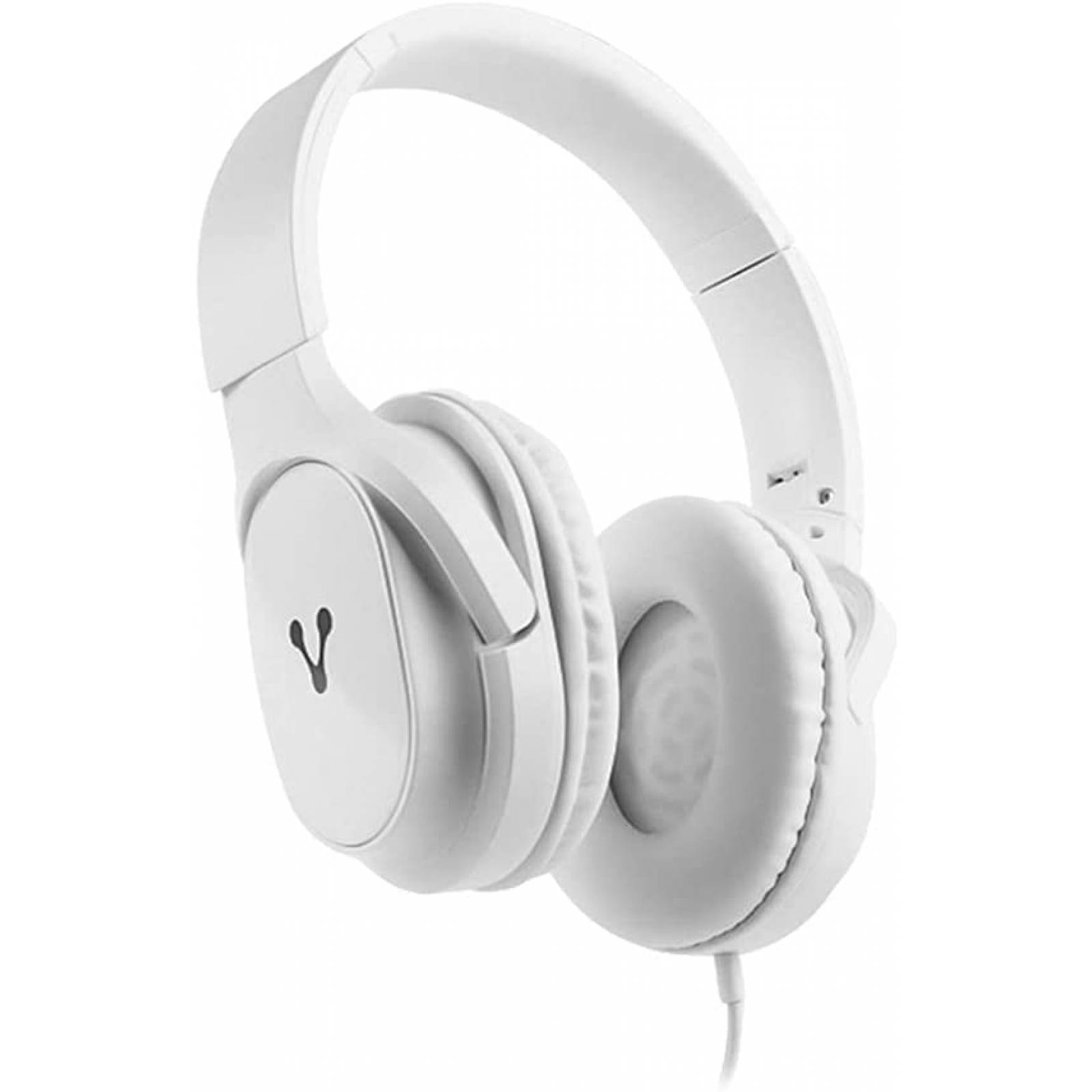 DIADEMA ALTA FIDELIDAD CON MIC VORAGO HP-301 (UN SOLO JACK 3.5) BLANCA