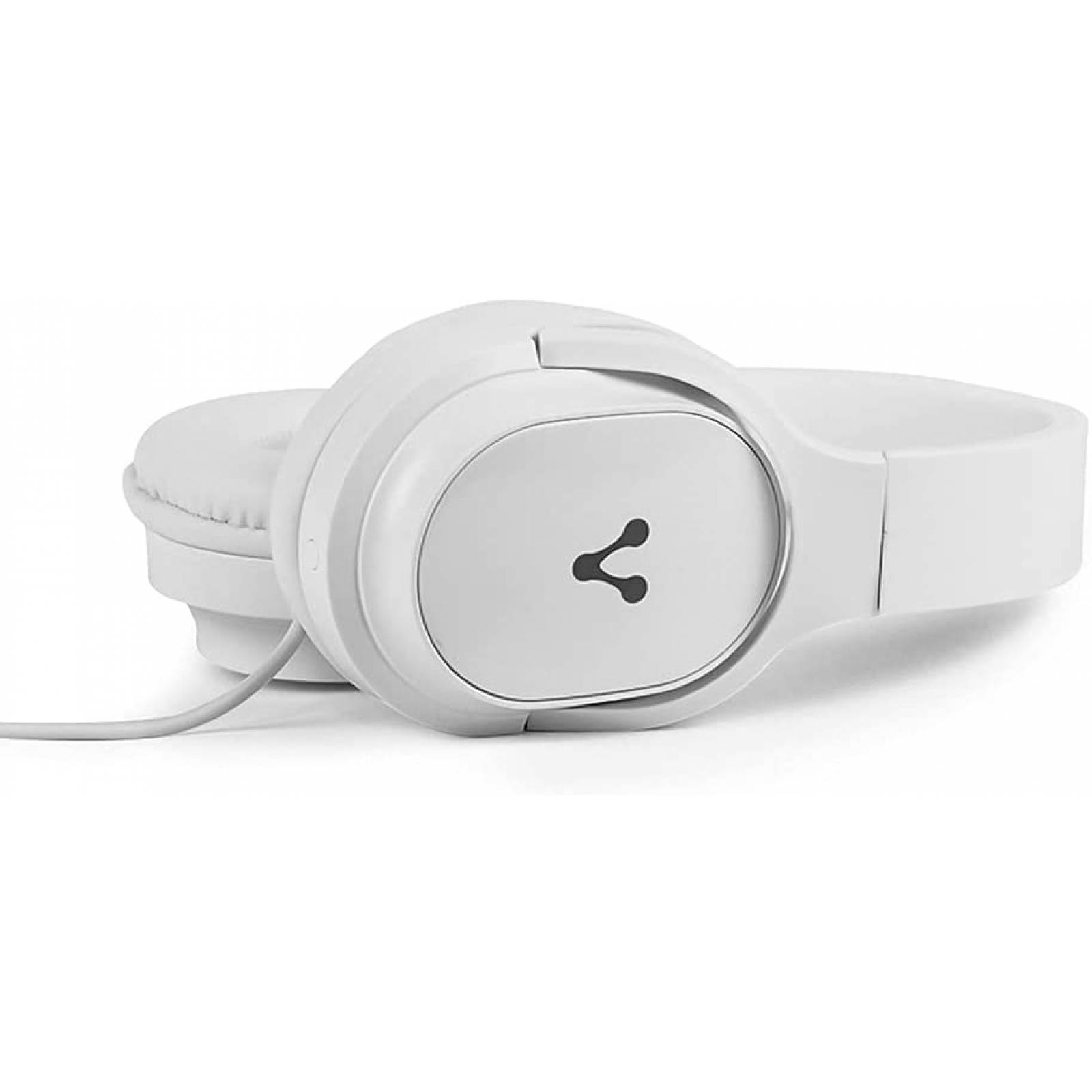 DIADEMA ALTA FIDELIDAD CON MIC VORAGO HP-301 (UN SOLO JACK 3.5) BLANCA