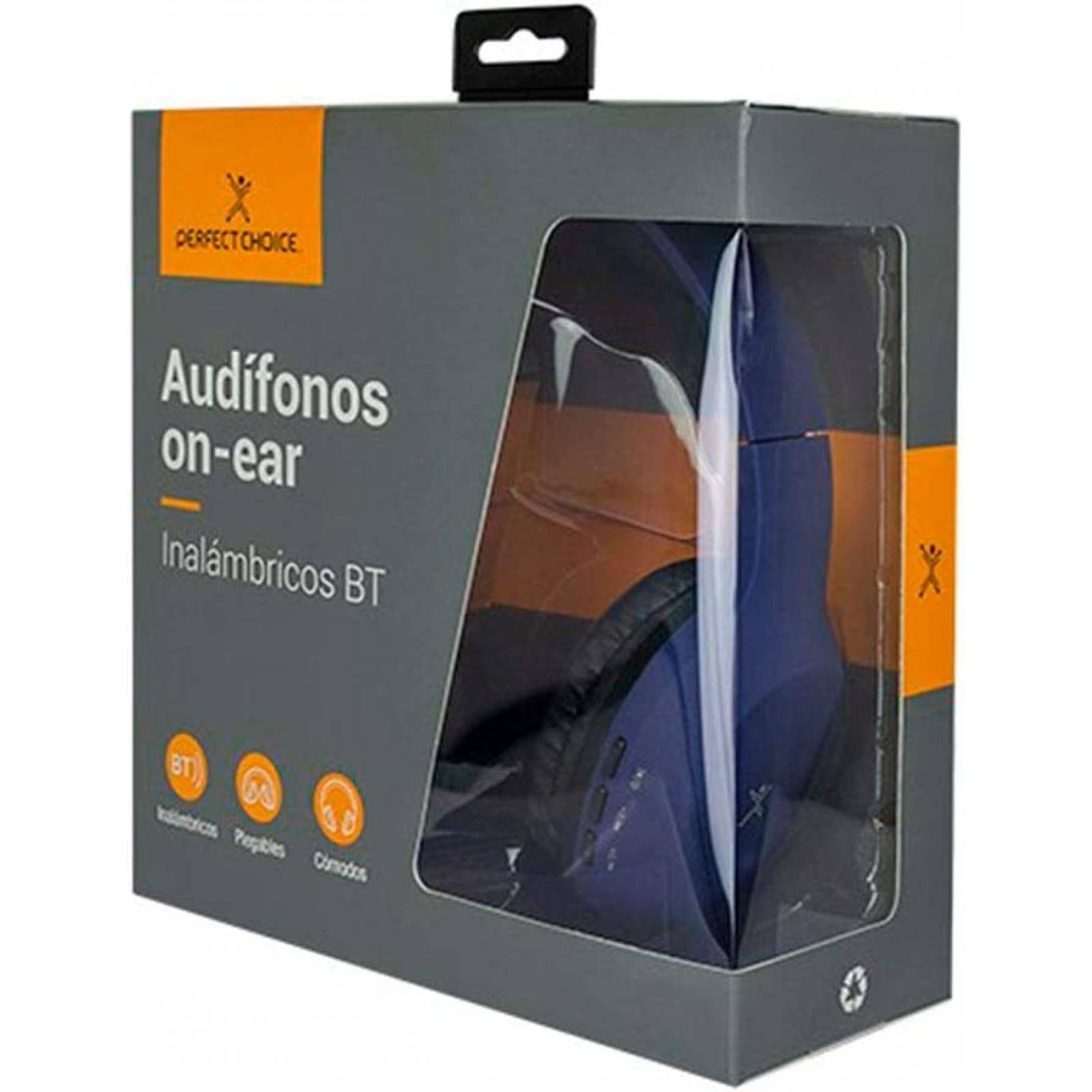 Audifonos on EAR BT Azul PERFECT CHOICE PC-116769 - Azul RF inalámbrico