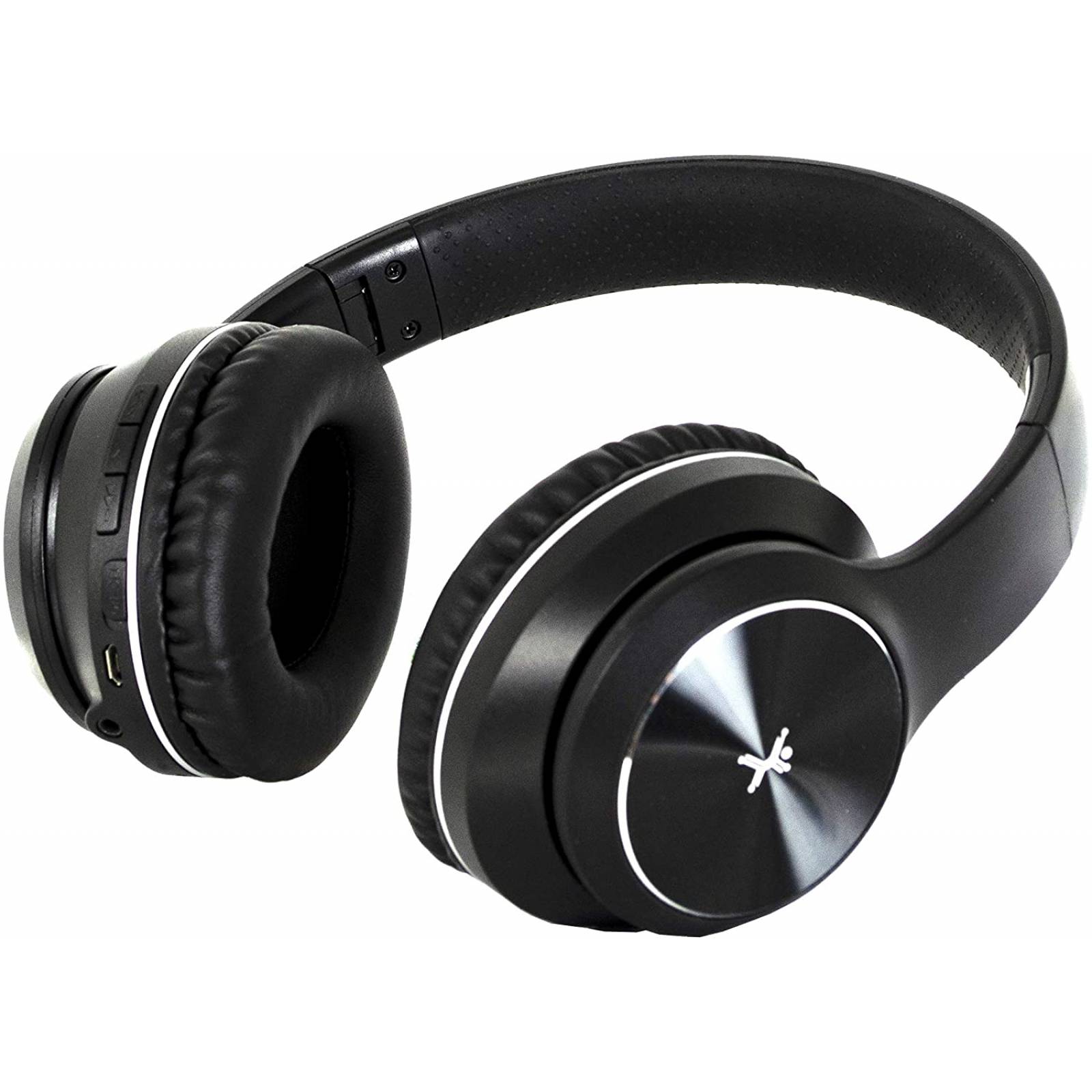 Perfect Choice Audifonos Inalambricos Negros Infinity Ear Bluetooth Diadema Plegable Comodos y Ligeros. Hibridos 12 Horas de Reproduccion