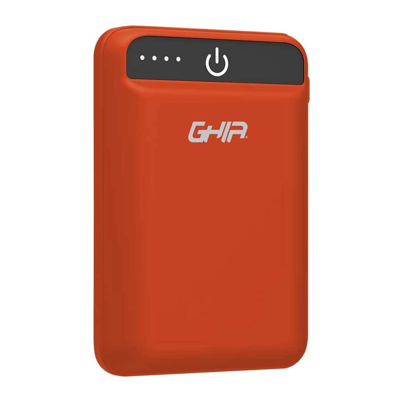 BATERIA DE RESPALDO GHIA POWER BANK 8000 MAH NARANJA