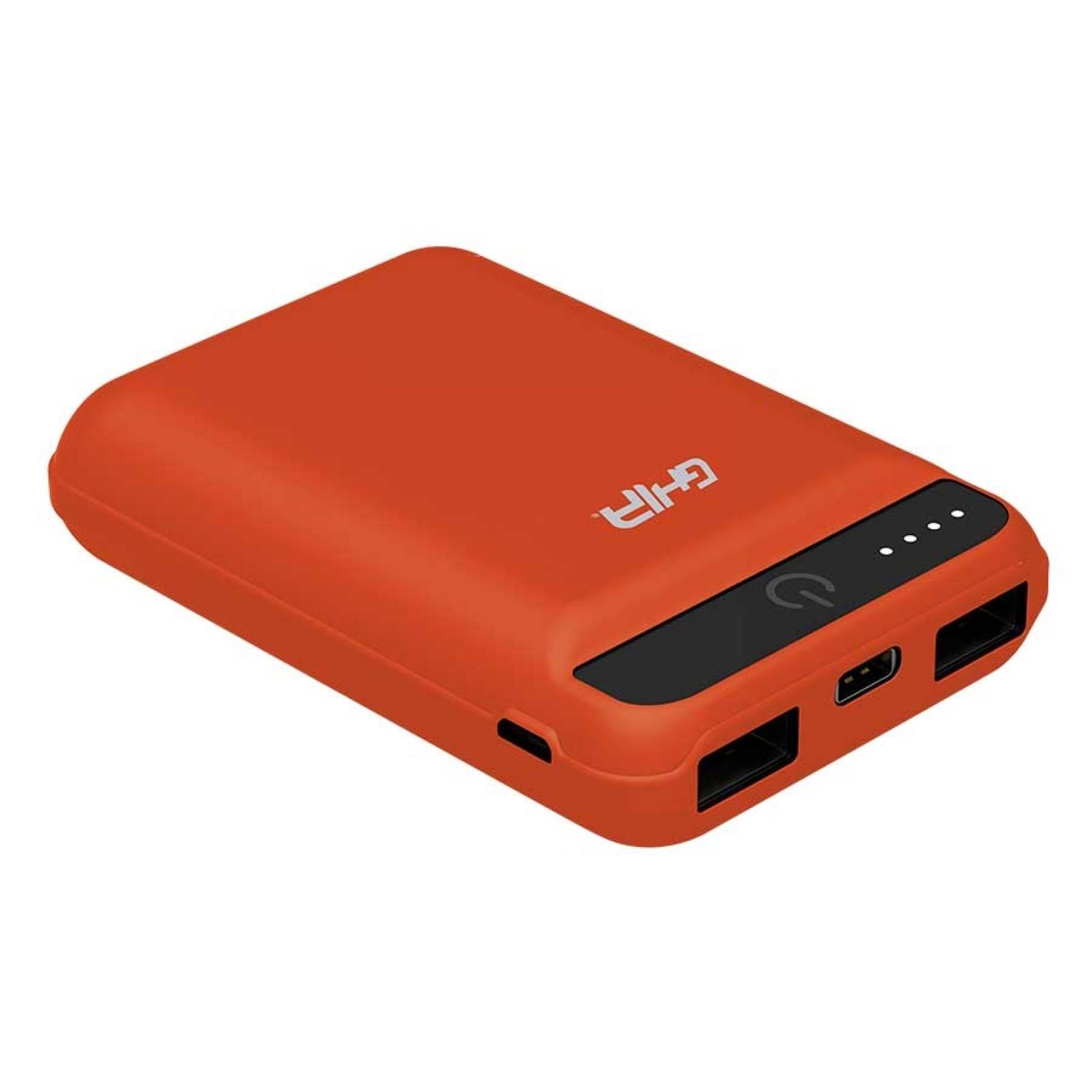 BATERIA DE RESPALDO GHIA POWER BANK 8000 MAH NARANJA