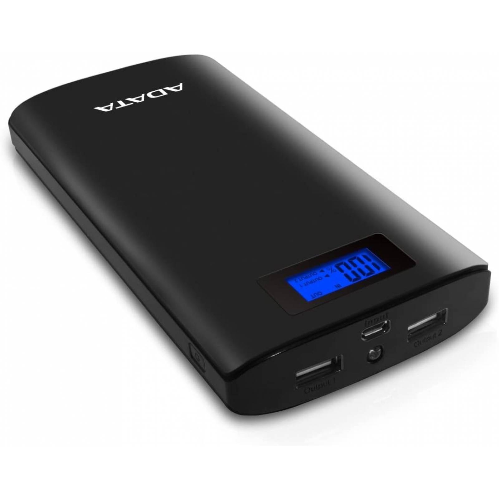 Cargador Portatil (power Bank) ADATA P20000D, 2 Puertos Usb 2.1A, Display Digital, 20000mAH, Color Negro (AP20000D-DGT-5V-CBK)