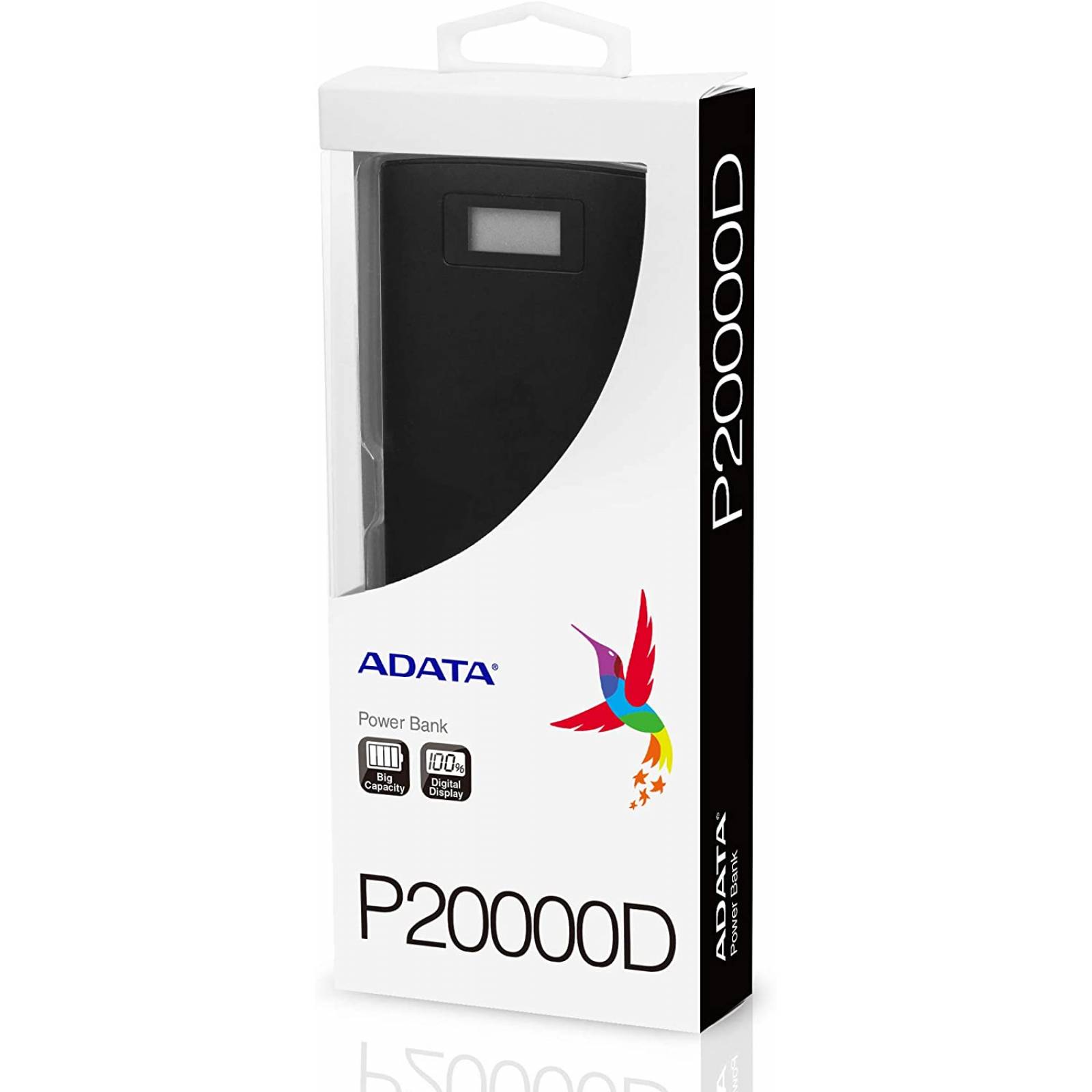 Cargador Portatil (power Bank) ADATA P20000D, 2 Puertos Usb 2.1A, Display Digital, 20000mAH, Color Negro (AP20000D-DGT-5V-CBK)