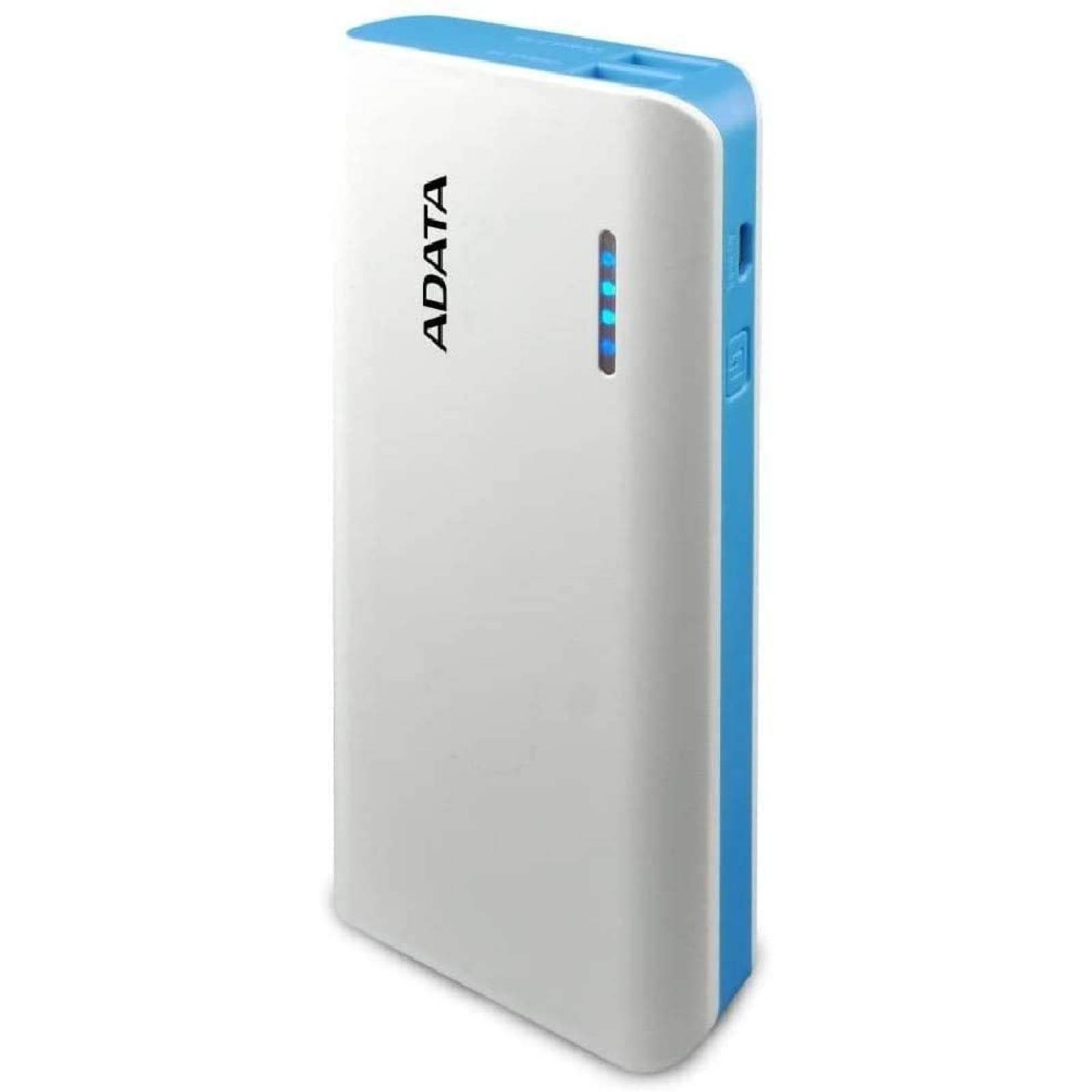 Cargador Portátil (power bank) ADATA PT100, 5V, 2 Puertos 1A/2.1A, 10000mAh, Lithium-ion, Azul, (APT100-10000M-5V-CBLWH)