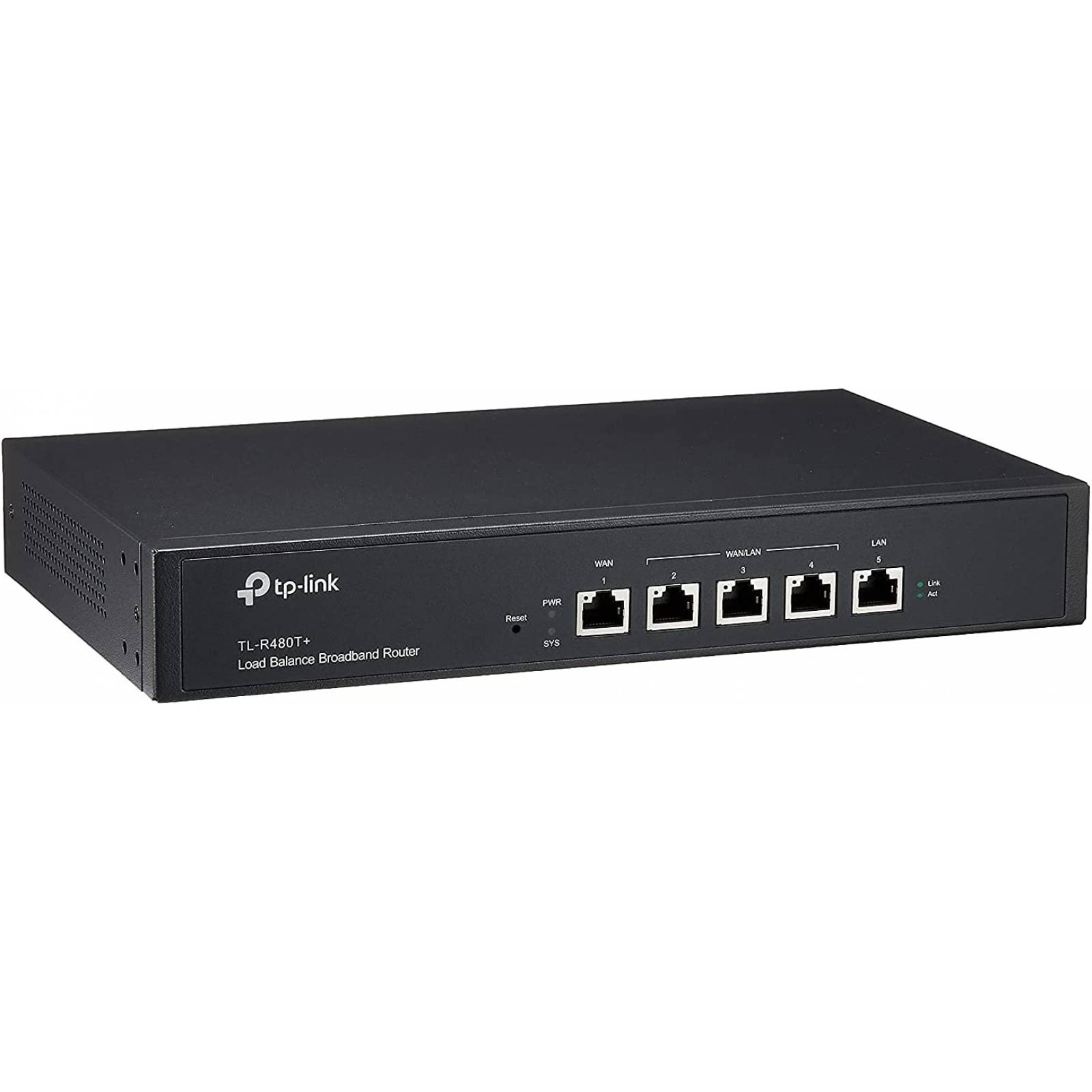ROUTER BALANCEADOR TP-LINK, ALAMBRICO FIREWALL 2 PUERTOS WAN Y 3 LAN, VPN PASS, PORT MIRROR, 266MHZ, TL-R480T+ VER5.1