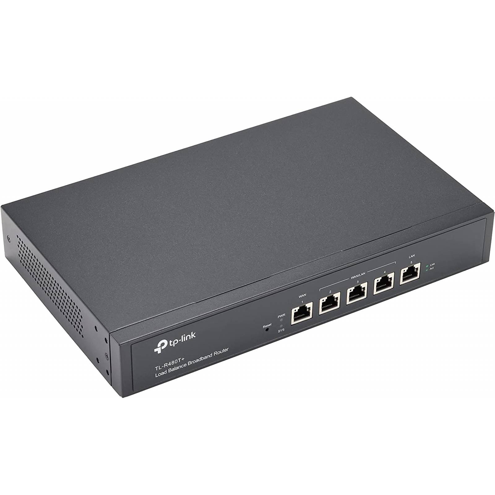 ROUTER BALANCEADOR TP-LINK, ALAMBRICO FIREWALL 2 PUERTOS WAN Y 3 LAN, VPN PASS, PORT MIRROR, 266MHZ, TL-R480T+ VER5.1