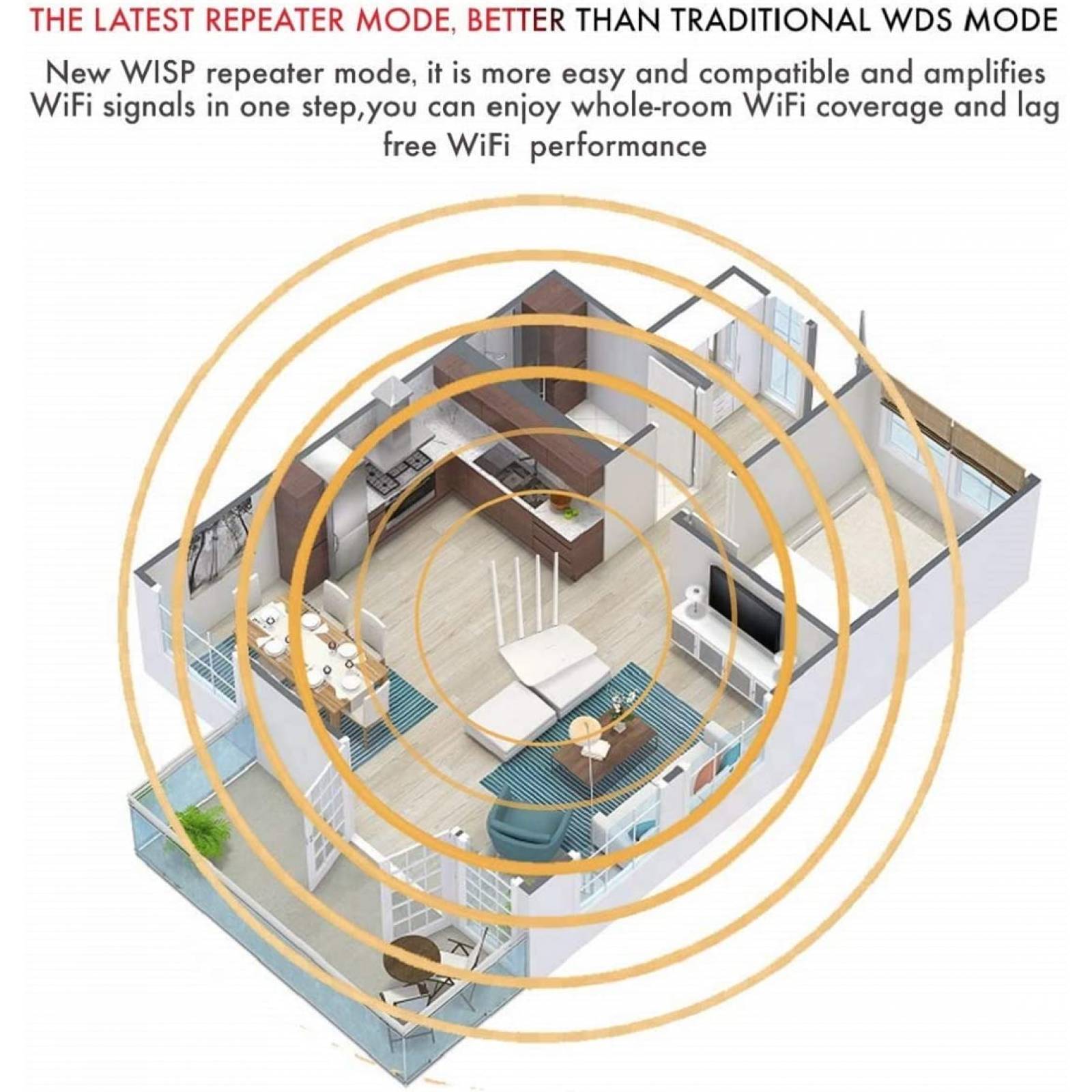 Tenda F6 V4.0 F6 Router Inalambrico WiFi N300, 4 Antenas de 5dBi, 300 Mbps a 2.4 GHz, Chip Qualcomm, Control Ancho de Banda, Facíl Configuración, 1x Puerto WAN 10/100 Mbps 3 x Puertos LAN 10/100